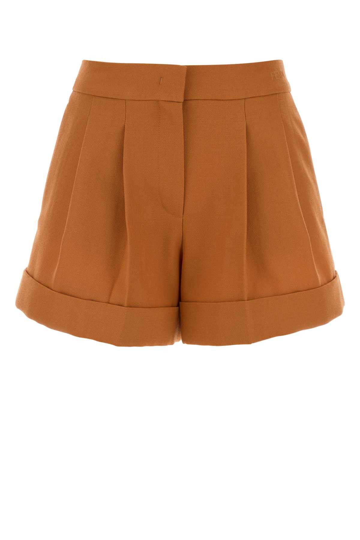 Fendi Orange Grain De Poudre Shorts Size 27" / US 4 / IT 40 - 1 Thumbnail
