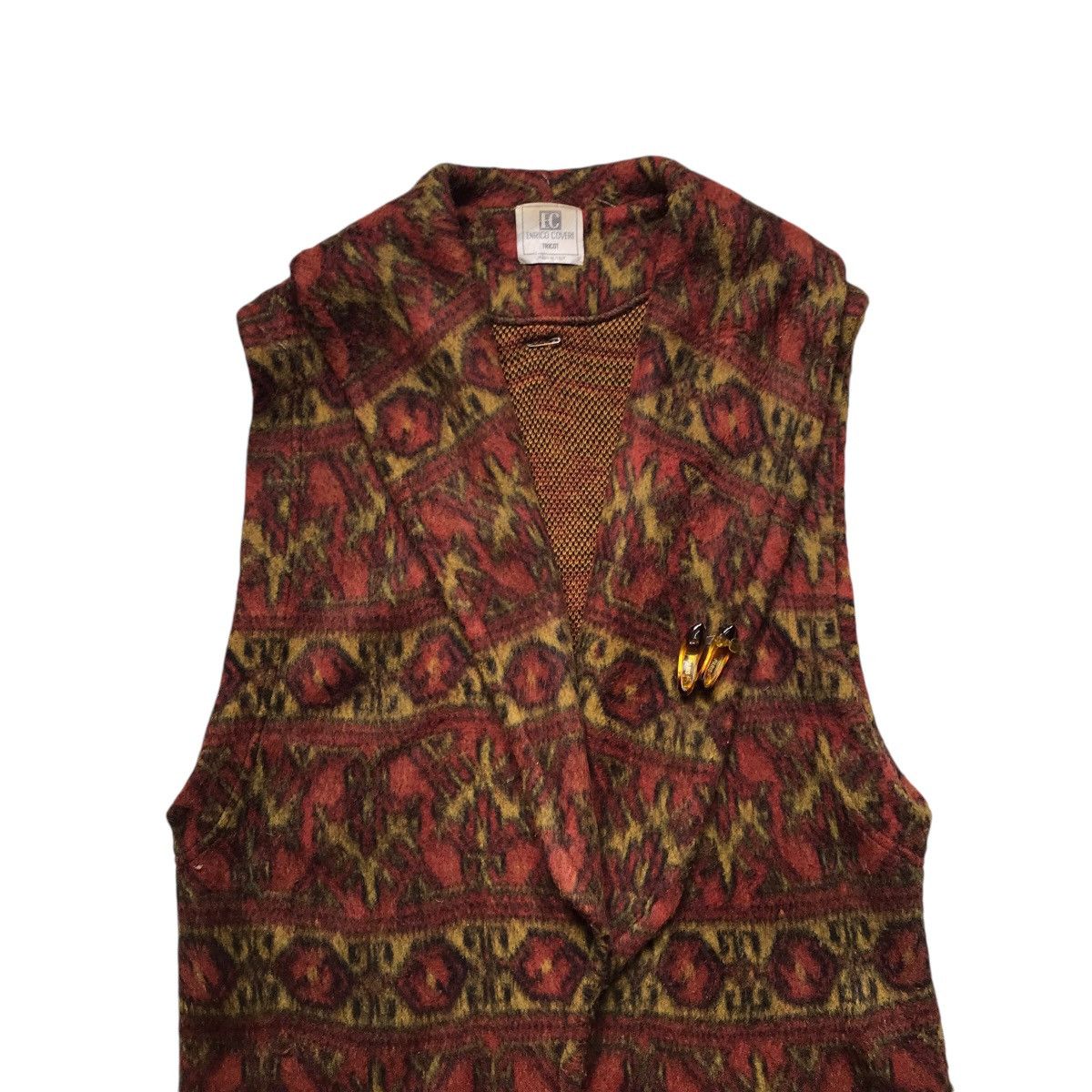 Enrico Coveri × Vintage VINTAGE ENRICO COVERI SLEEVELESS JACKET Size M / US 6-8 / IT 42-44 - 2 Thumbnail