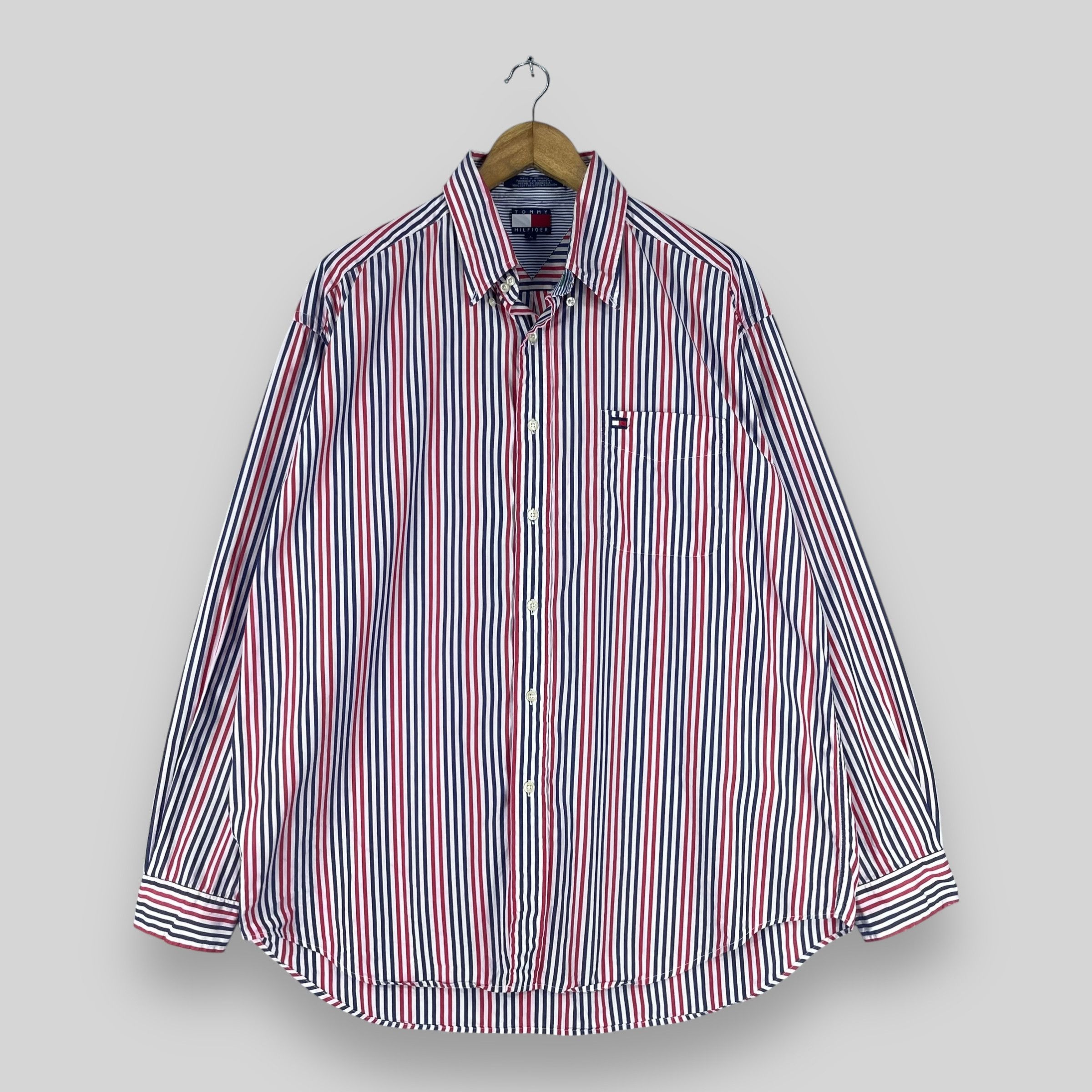Tommy Hilfiger TOMMY HILFIGER Multicolor Stripes Casual Oxfords Shirt Size US L / EU 52-54 / 3 - 1 Thumbnail
