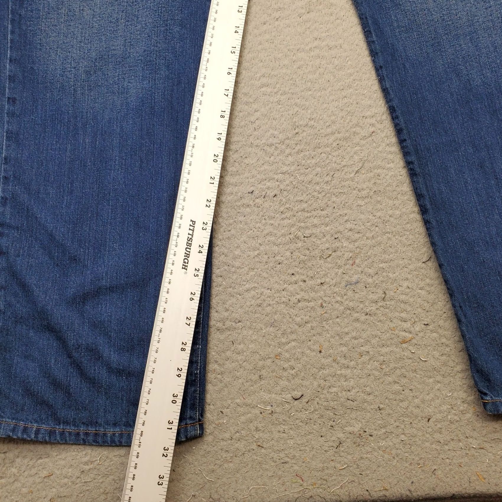 Vintage L.L. Bean Jeans: Mens 42/32 Blue Denim Straight Leg 5-Pocket Design Regular Fit Size 42 Size US 42 / EU 58 - 4 Thumbnail