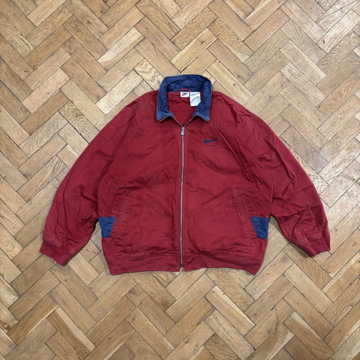 Vintage Vintage Nike Track Jacket Big Swoosh Red Y2K USA Size US L / EU 52-54 / 3 - 2 Thumbnail