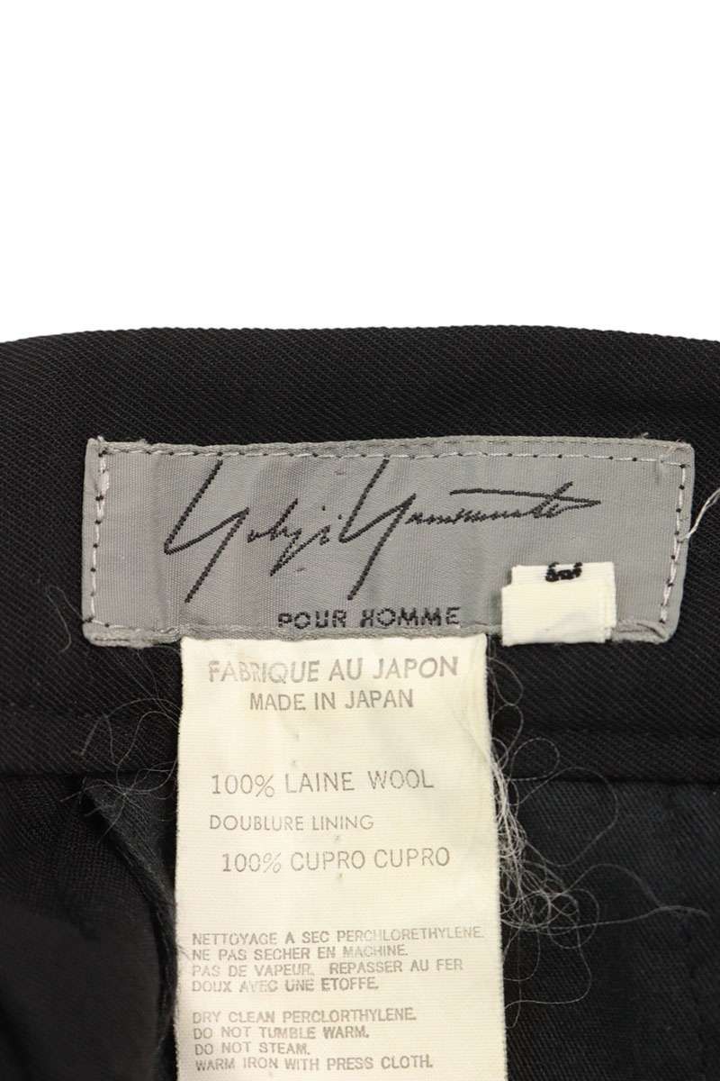 Yohji Yamamoto YOHJI YAMAMOTO POUR HOMME 3-pleat wool long pants Size US 26 / EU 42 - 3 Thumbnail