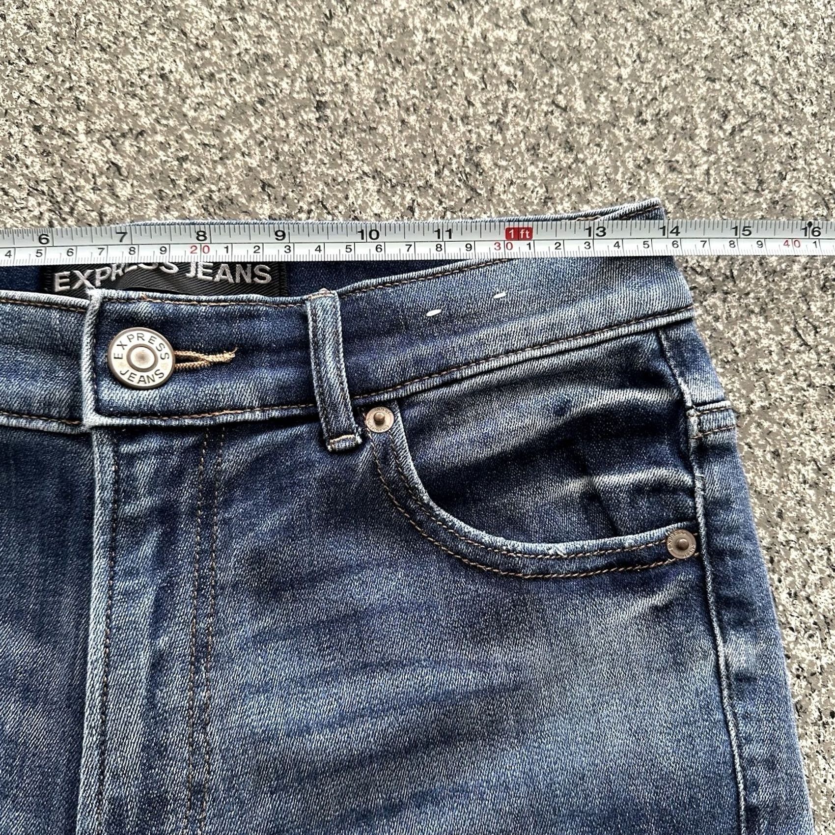 Express Express Jeans Womens 4 High Rise Jegging Distressed Stretch Denim Shirt? Size 28" / US 6 / IT 42 - 7 Thumbnail