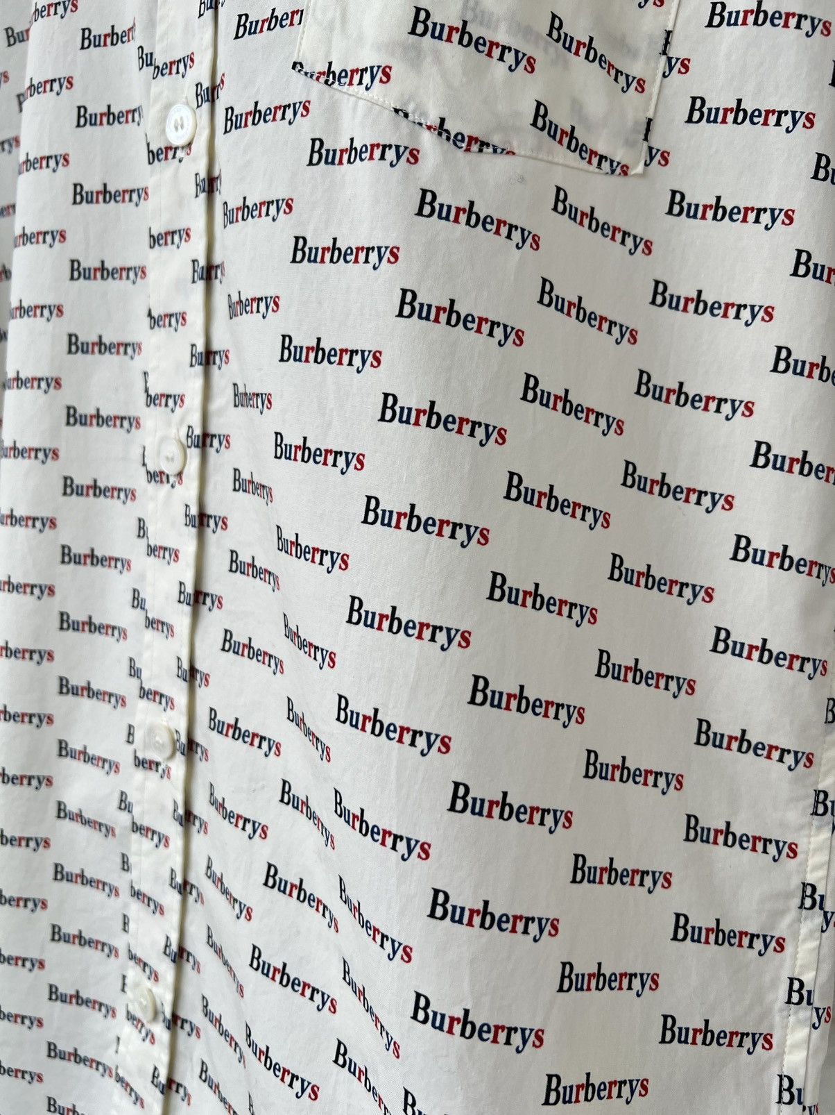 Burberry Burberry London Monogram Burberrys Logo Button Up Shirt Size US S / EU 44-46 / 1 - 4 Thumbnail