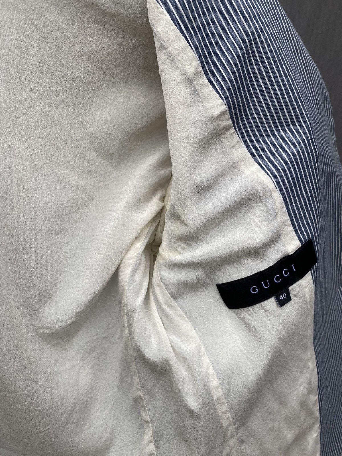 Gucci Gucci stripped blazer jacket size 40 made in italy Size S / US 4 / IT 40 - 20 Thumbnail