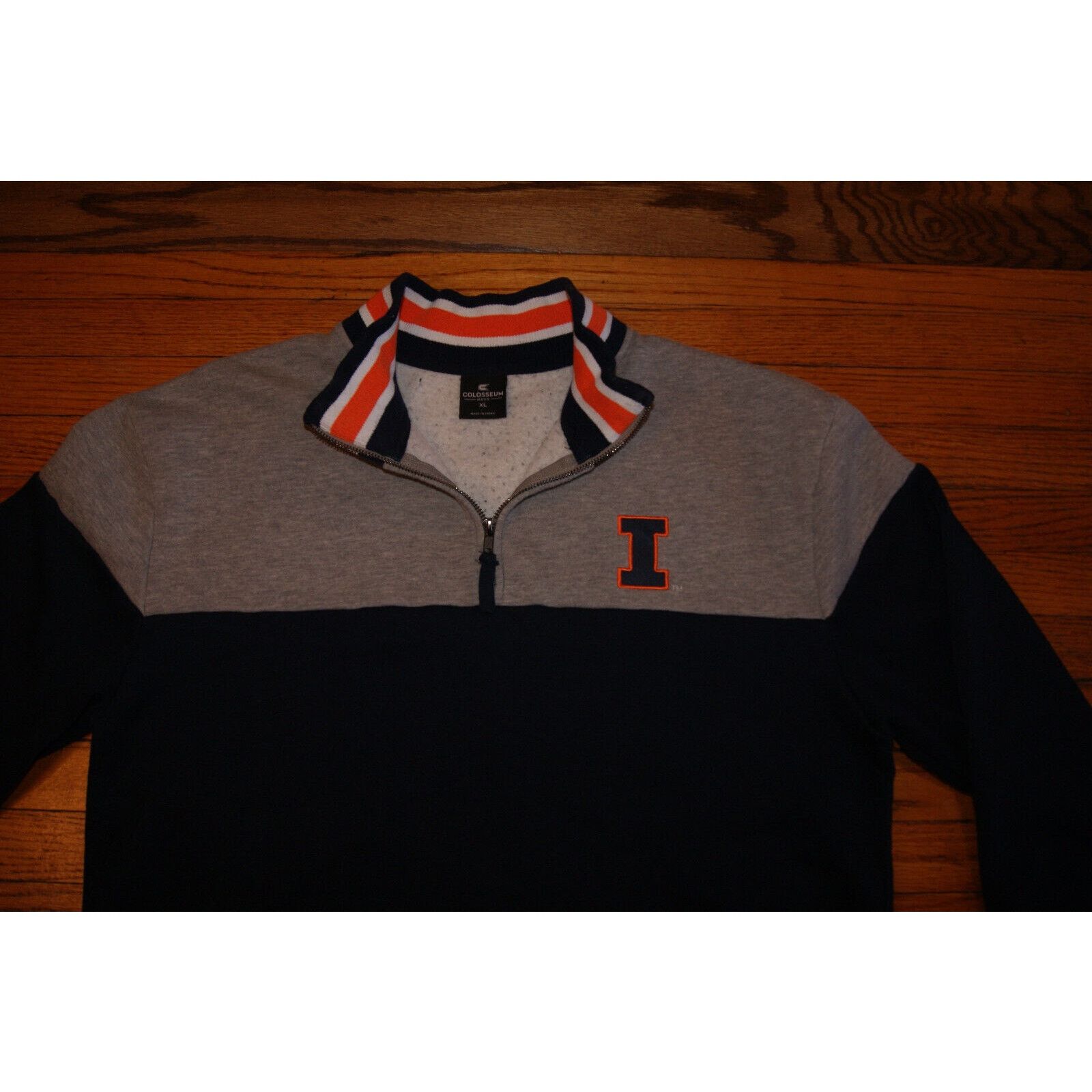 Colosseum Athletics ILLINOIS FIGHTING IILLINI Colosseum Men XL 1/4 Zip Embroider Size US XL / EU 56 / 4 - 2 Thumbnail