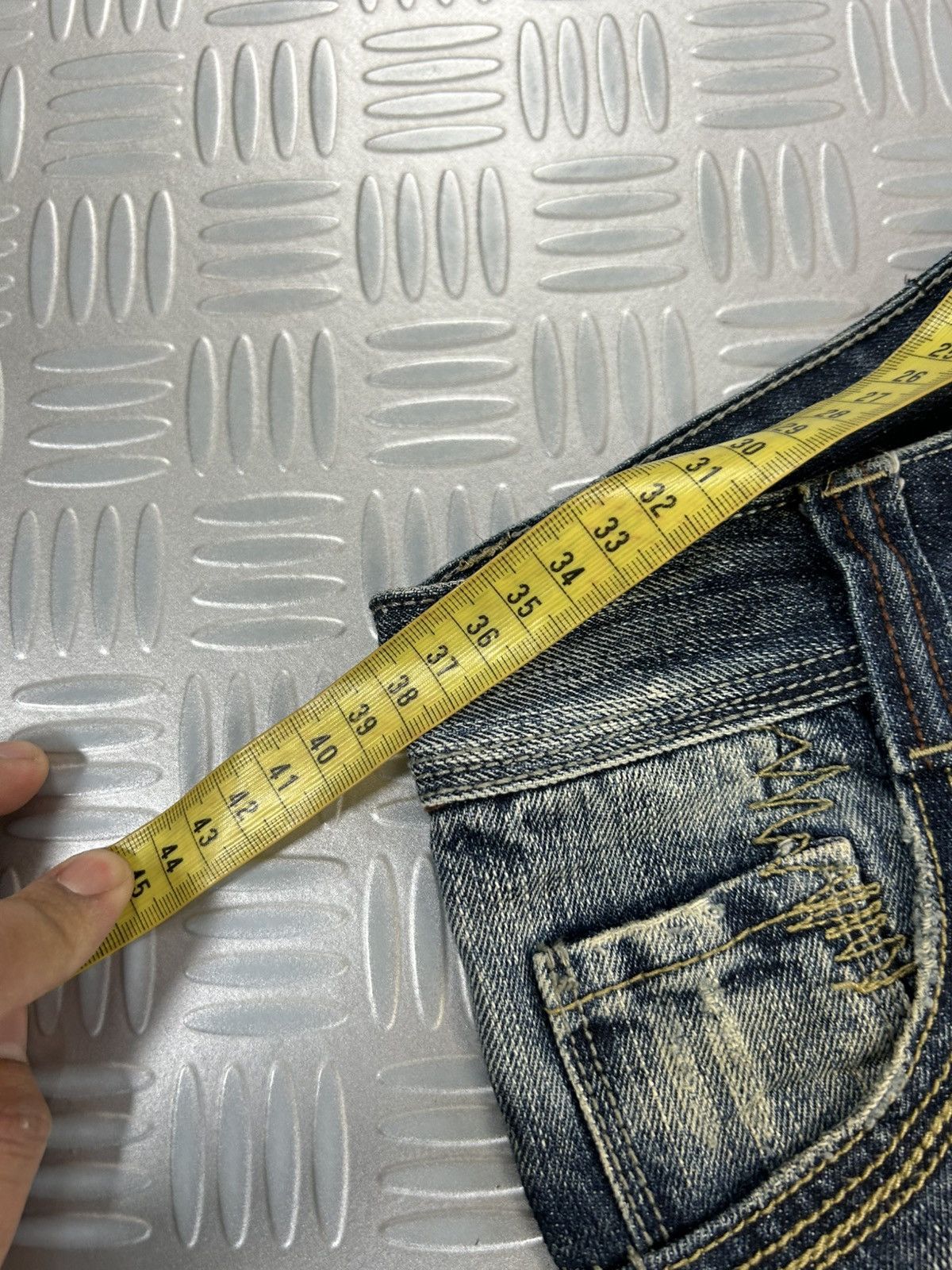 Japanese Brand × Jean × Vintage Y2K flared stone washed Japanese branded jeans lie ren tou r Size US 28 / EU 44 - 10 Thumbnail