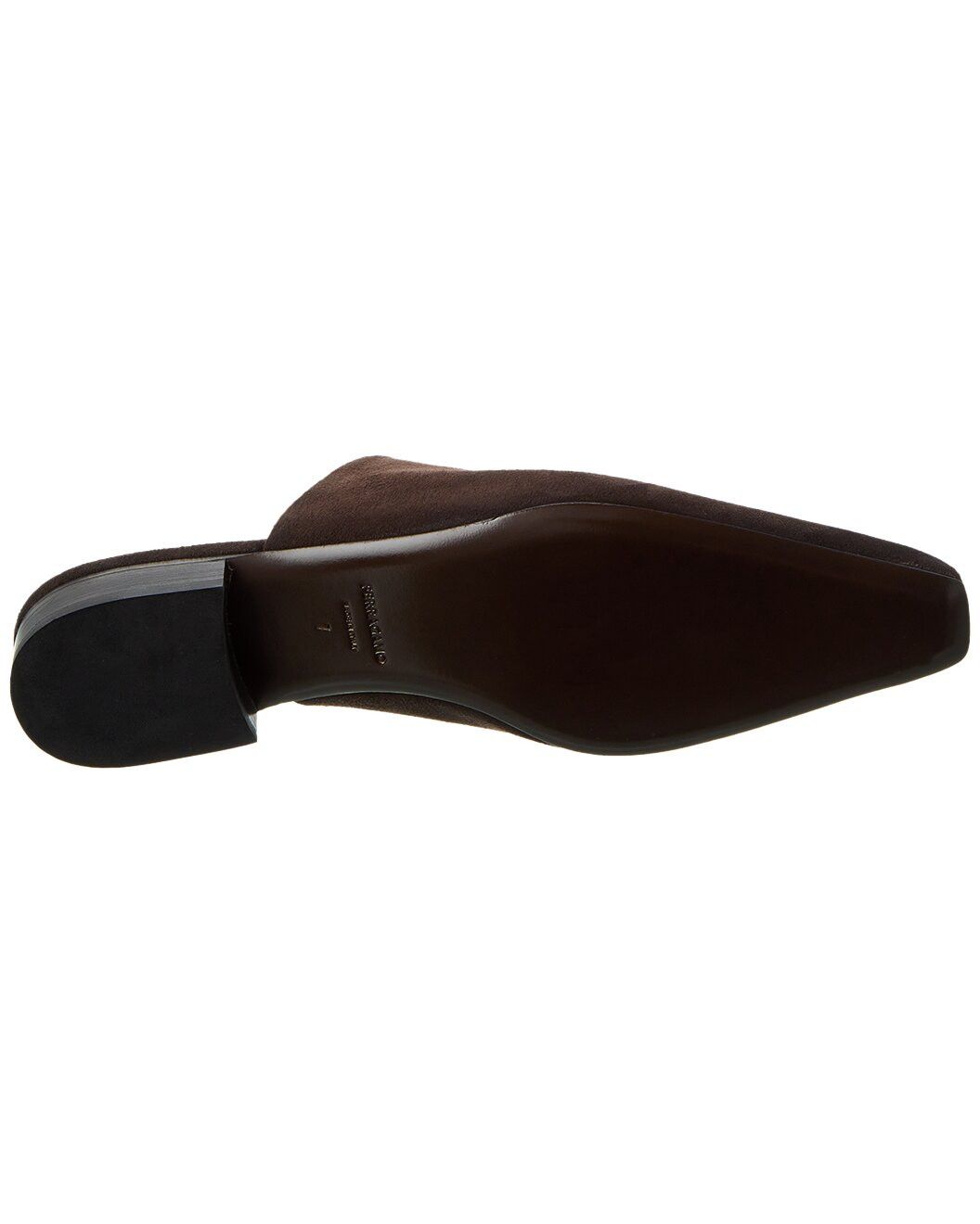 Salvatore Ferragamo o1s1rm0724 Selestina Leather Mules in Chocolate Brown Size US 7.5 / IT 37.5 - 4 Thumbnail