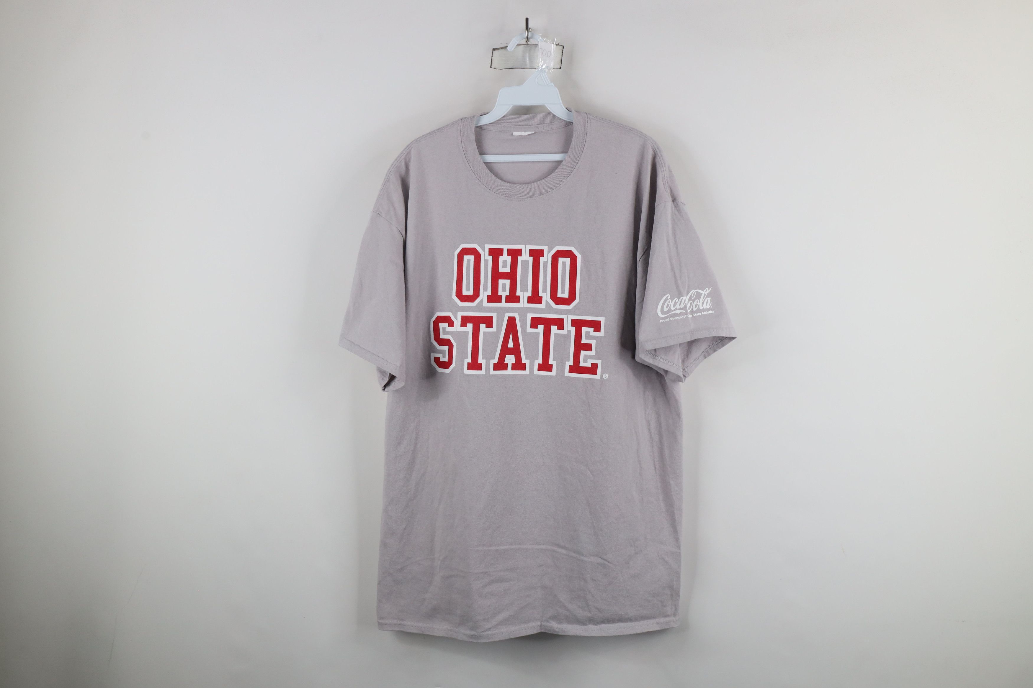 Vintage Vintage Coca Cola Ohio State University T-Shirt Gray Cotton Size US L / EU 52-54 / 3 - 1 Thumbnail