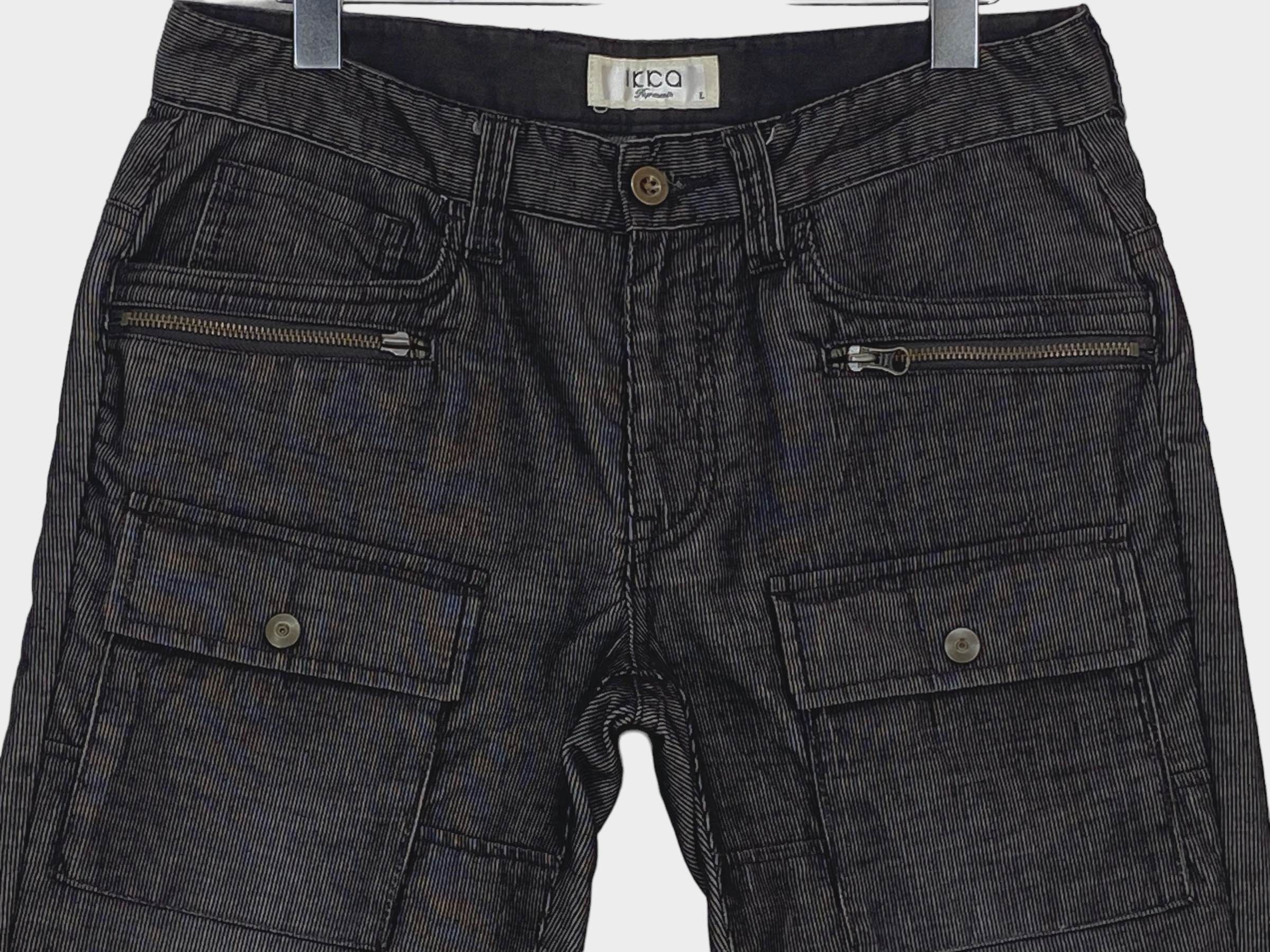 Japanese Brand Ikka Stripe Hickory Denim Japanese Multi Zipper Pants Size US 32 / EU 48 - 4 Thumbnail
