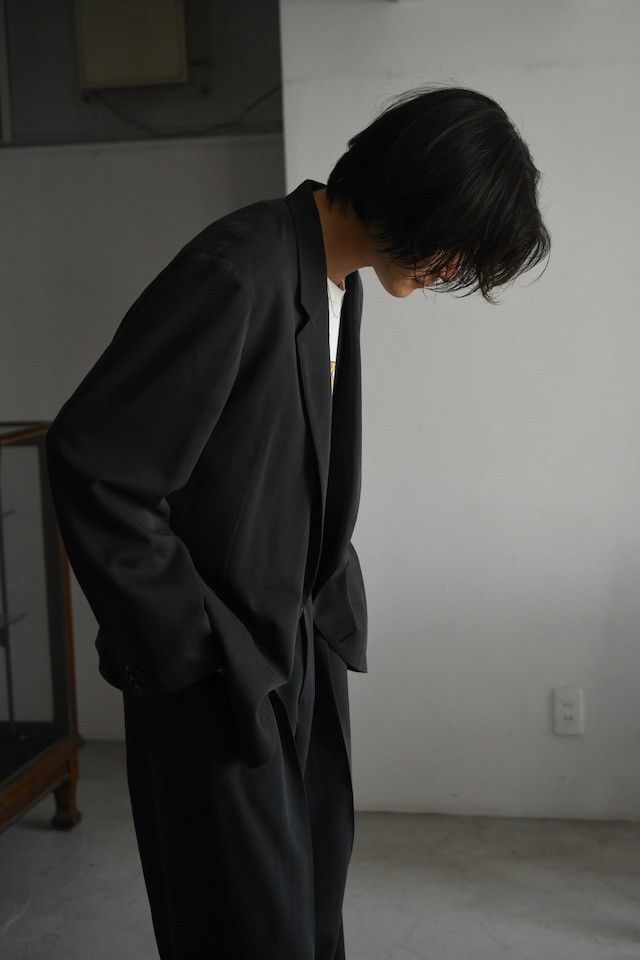 A.PRESSE A.PRESSE / Washed Silk Jacket (Charcoal) Size US XL / EU 56 / 4 - 16 Thumbnail