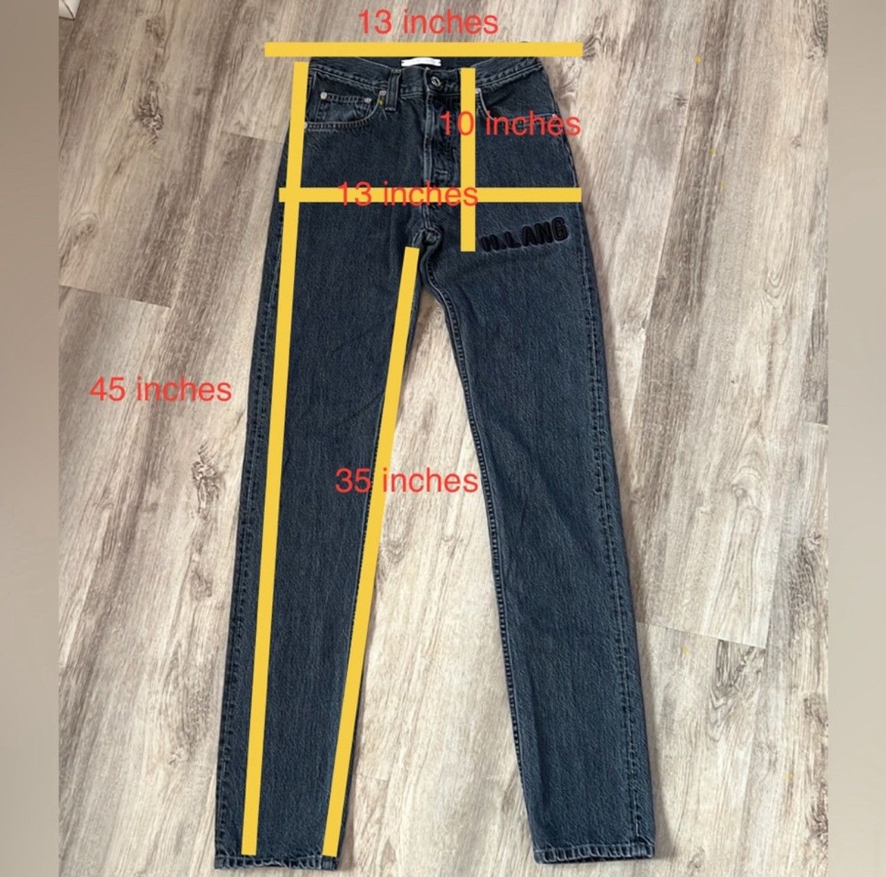 Helmut Lang Helmut Lang Unisex Straight Leg Grey Jeans Size US 28 / EU 44 - 10 Thumbnail