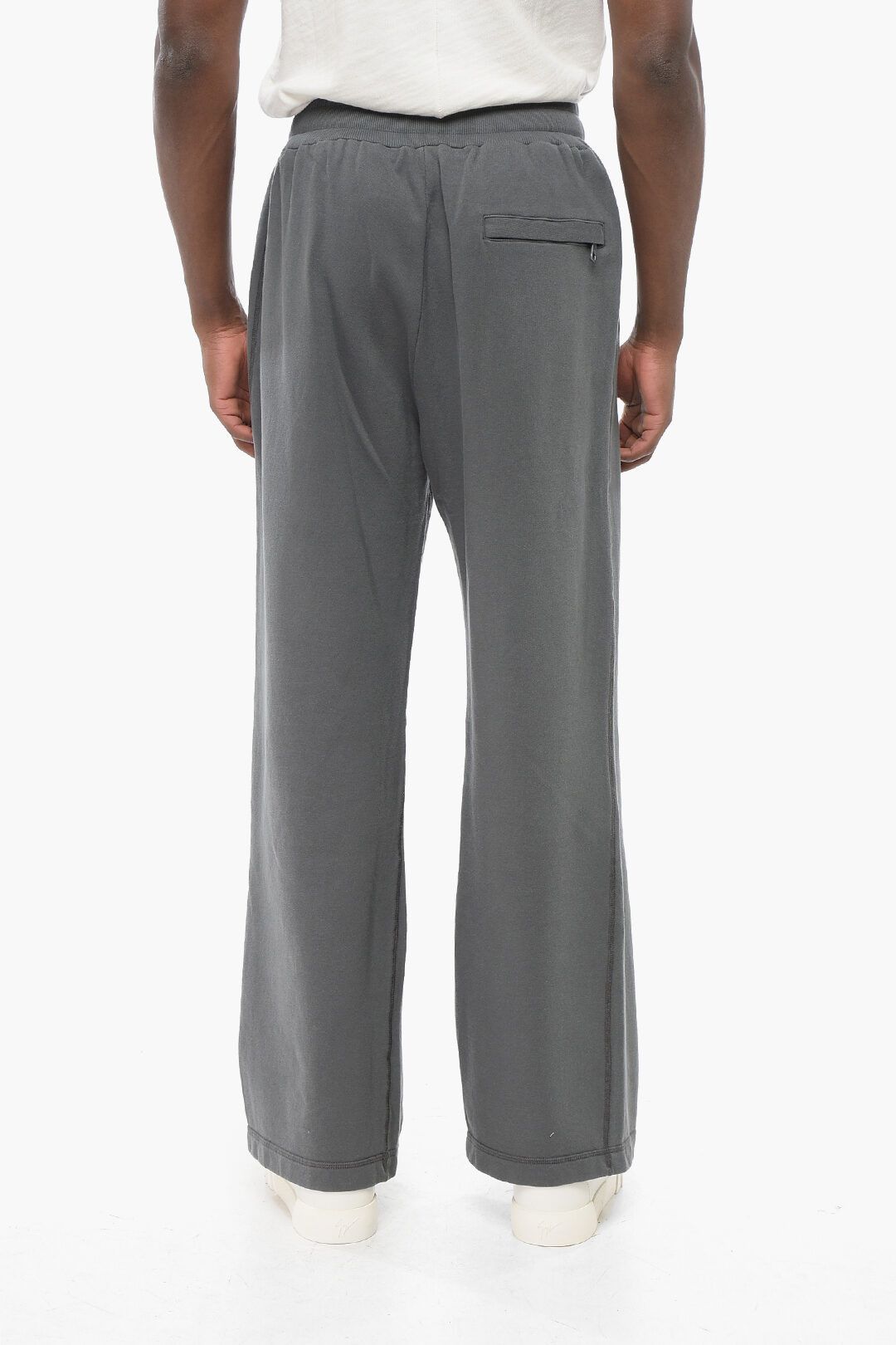 Dolce & Gabbana og1mm0825 Brushed Cotton Wide Leg Sweatpants & Joggers Grey Size US 34 / EU 50 - 2 Thumbnail