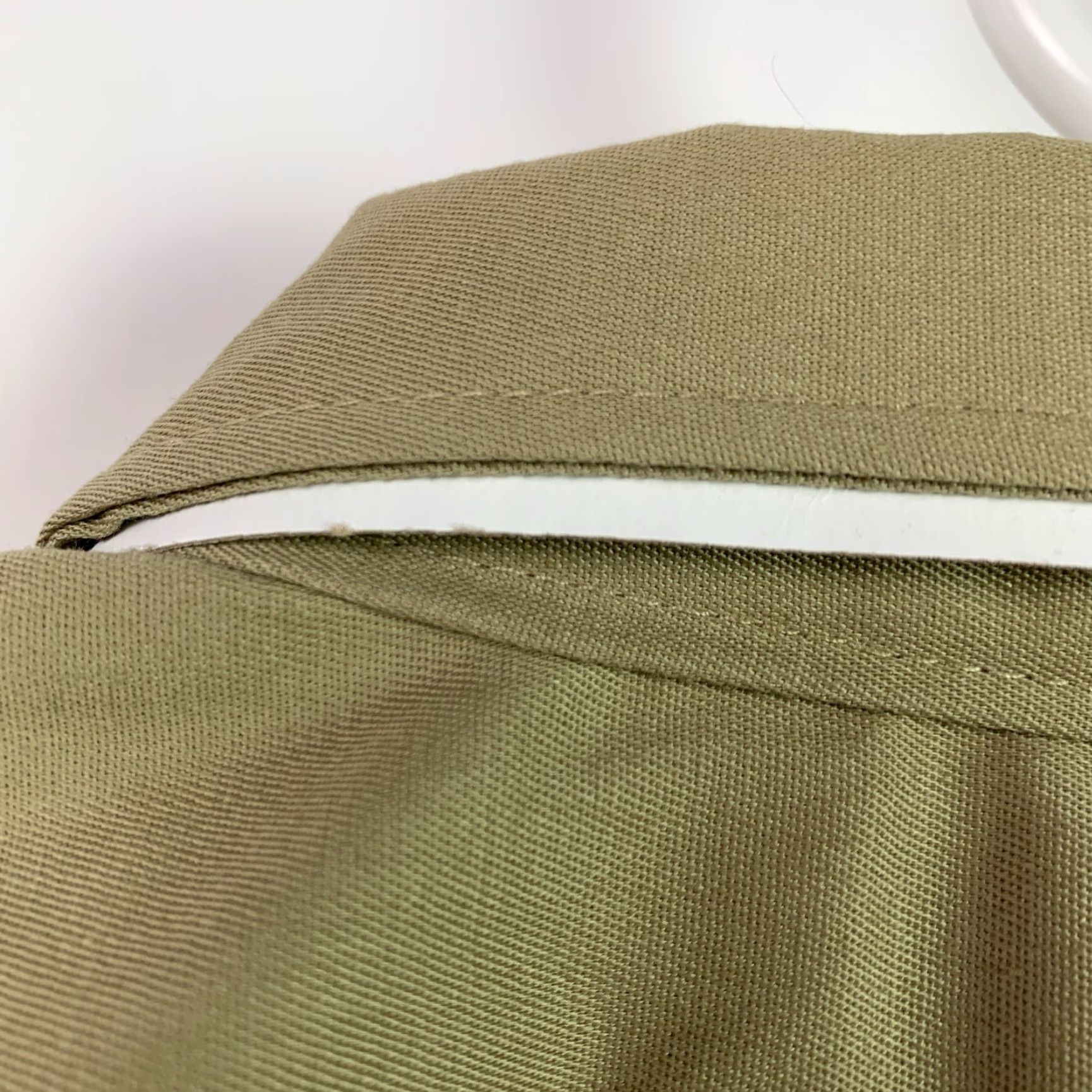Vintage Vintage Key Imperial Never Iron Deadstock Work Shirt Short Sleeve Medium Brown Cotton Blend 70s 1970s Military Look Mens Shirt Size US M / EU 48-50 / 2 - 6 Thumbnail