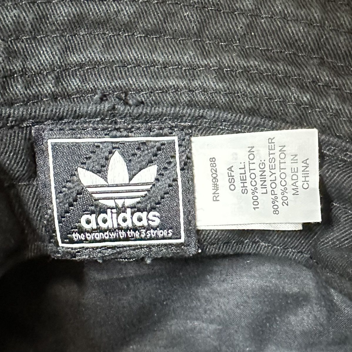 Adidas Adidas Unisex Black Washed Bucket Hat Size ONE SIZE - 10 Thumbnail