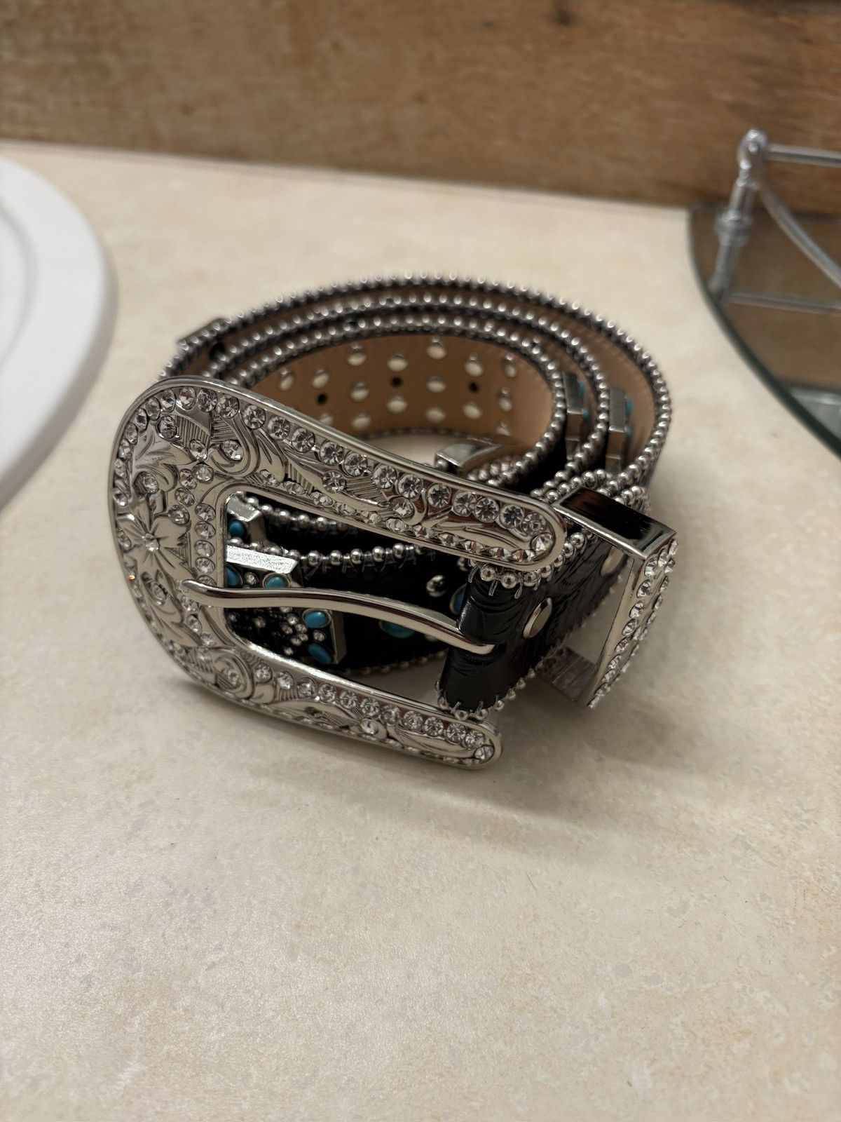 The GV Gallery Gv Gallery Rhinestone Belt Size 34 - 1 Thumbnail