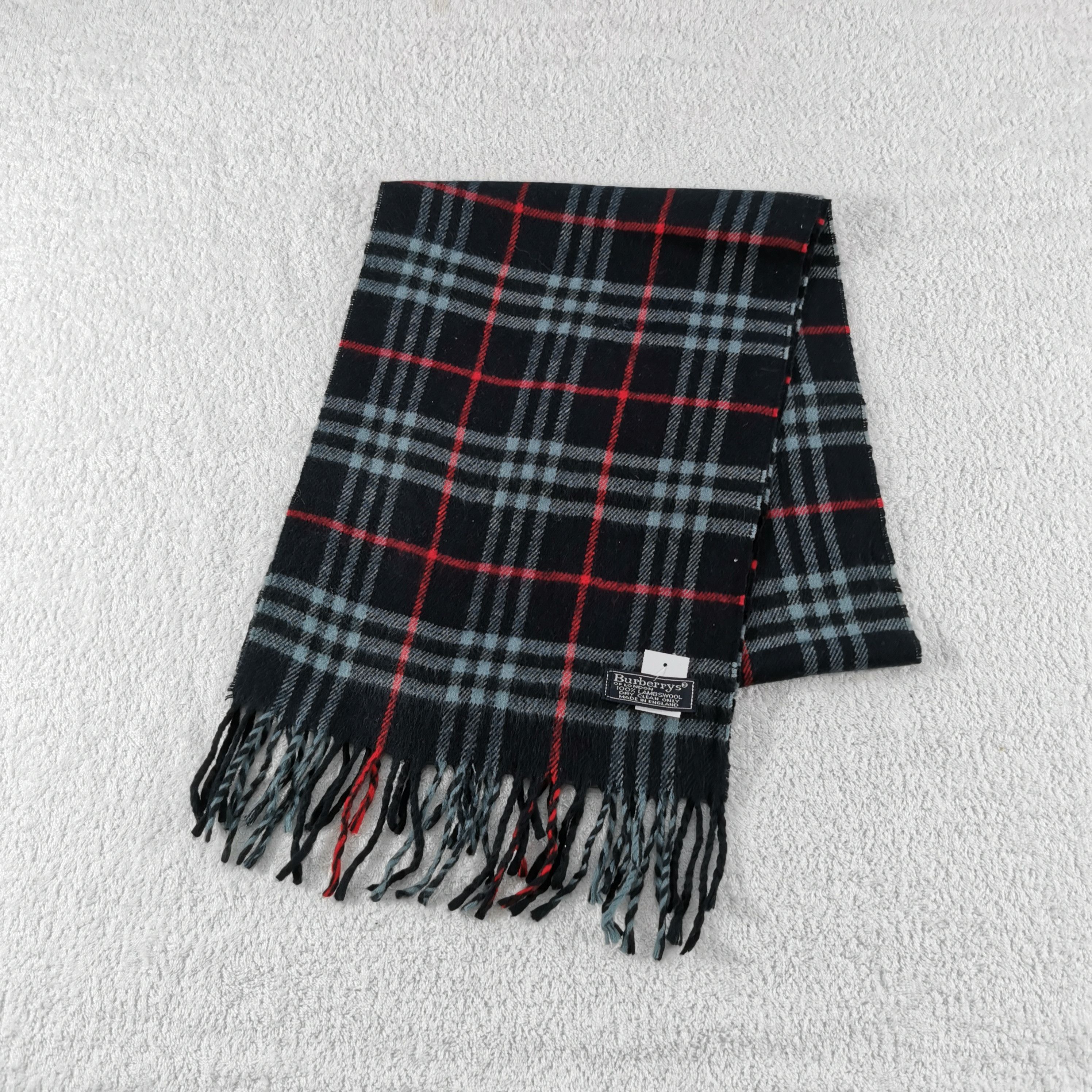 Burberry Vintage Burberry Scarf Muffler Wool Cashmere Scarves Size ONE SIZE - 3 Thumbnail