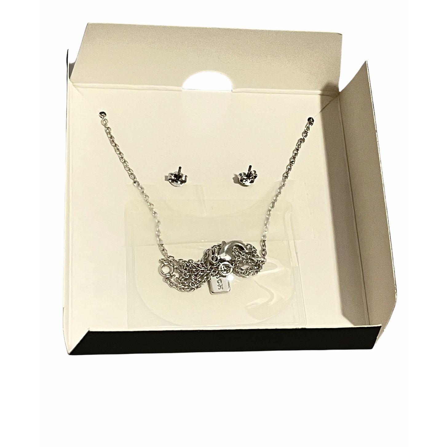 Coach COACH Star Necklace and Stud Earrings Set, 16" + 2" extender Size ONE SIZE - 6 Thumbnail