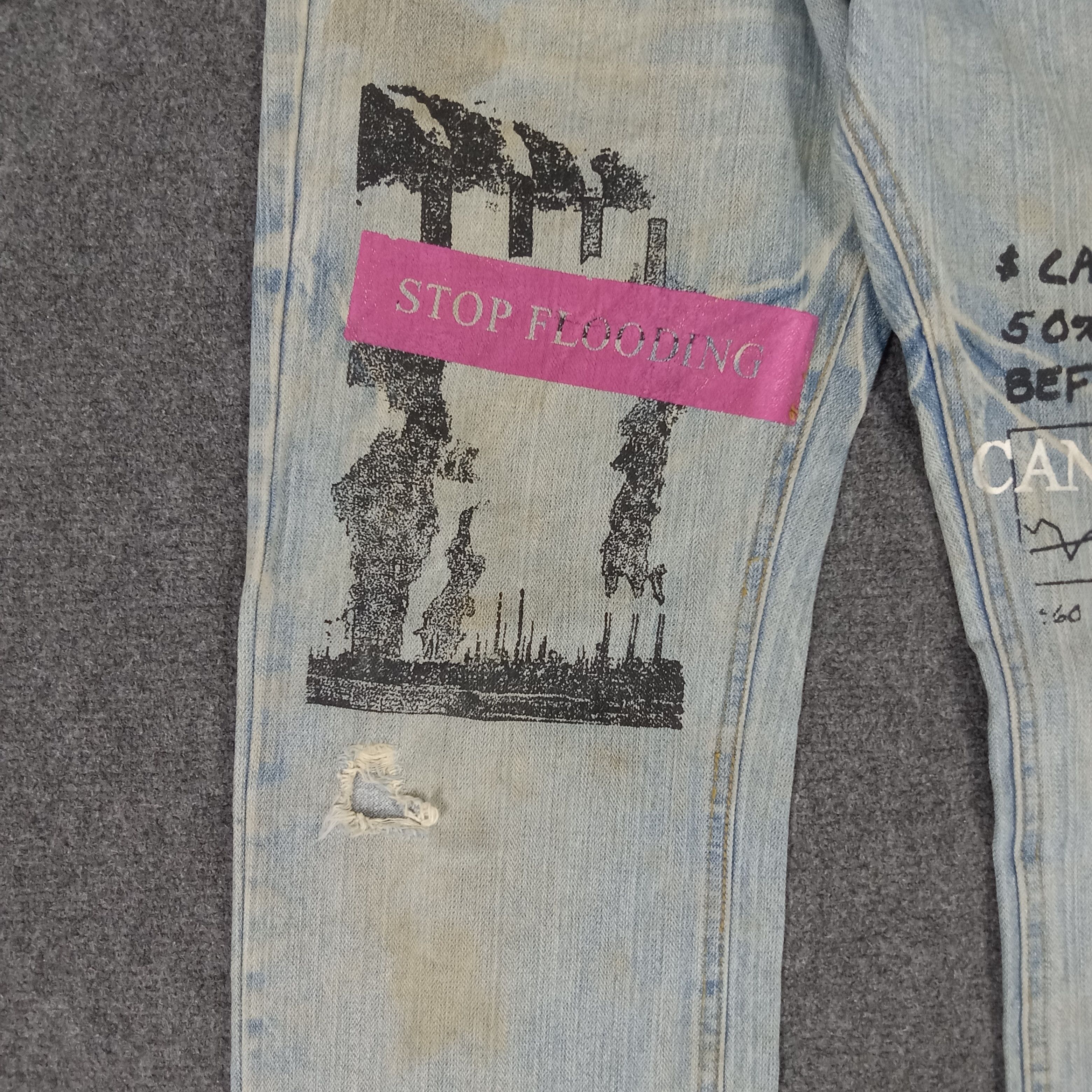 If Six Was Nine × Japanese Brand × Vintage Point Loma Japanese Brand Art Rising Denim Jeans Size US 32 / EU 48 - 3 Thumbnail