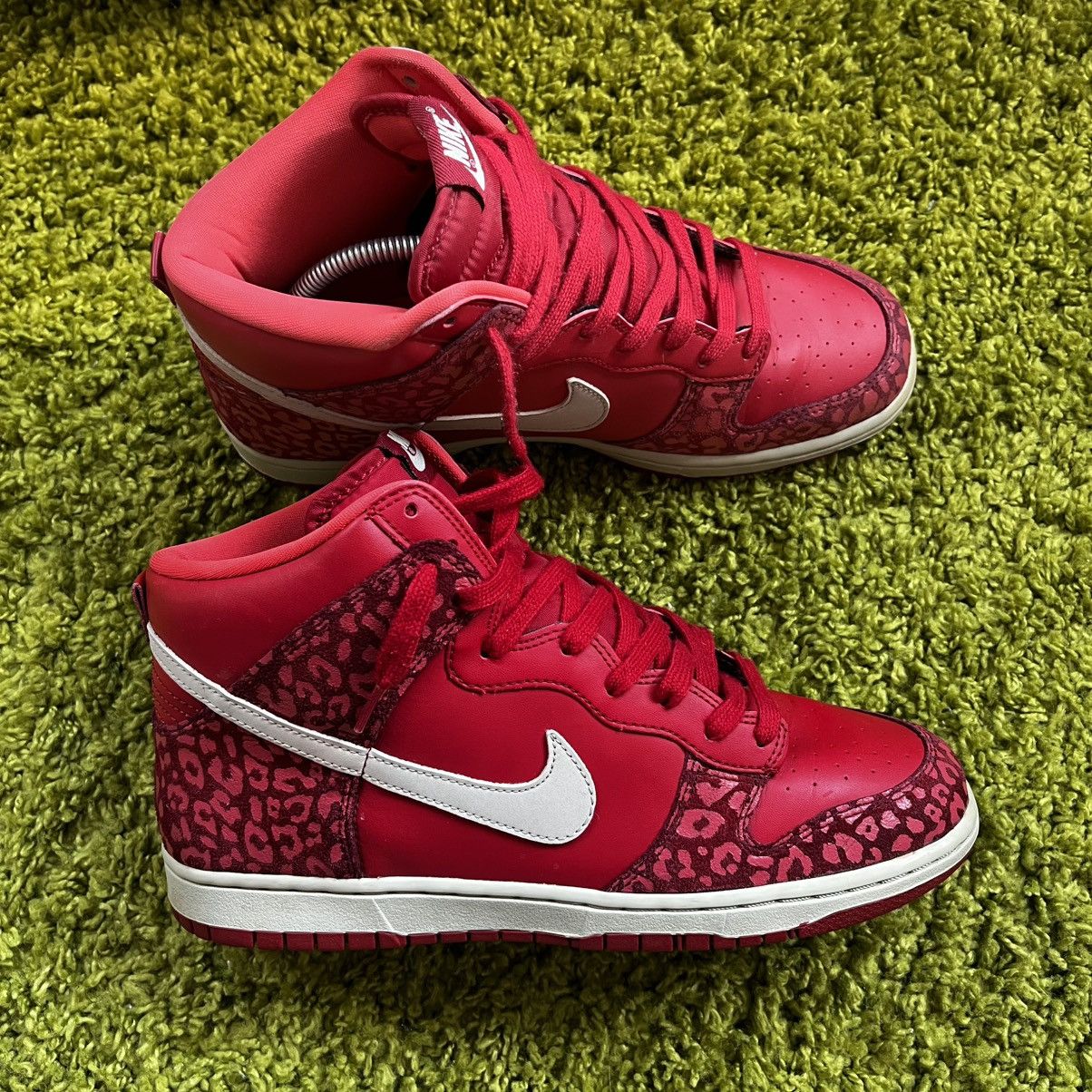 Nike Nike Dunk Red Leopard Vintage 2011 Size US 9 / EU 42 - 4 Thumbnail