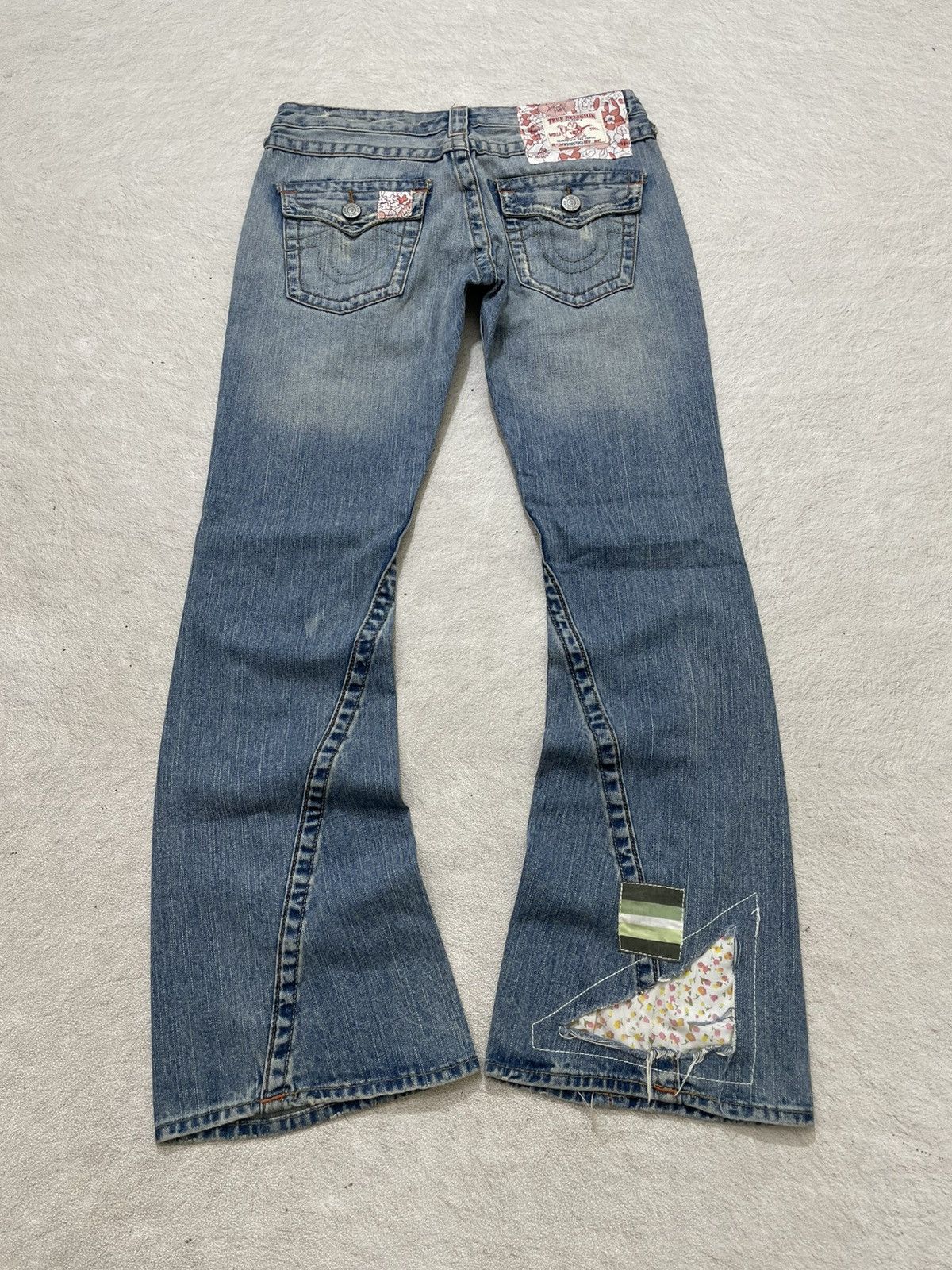 Diesel 2000s True Religion Flare Denim Patchwork Y2K Ifsix Hysteric Size 30" / US 8 / IT 44 - 9 Thumbnail