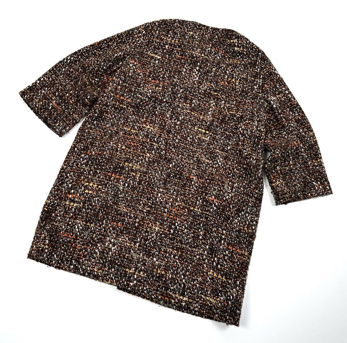 Dolce & Gabbana DOLCE & GABBANA TWEED Bouclé Texture Luxury Coat Jacket - 48 Size XL / US 12-14 / IT 48-50 - 6 Thumbnail
