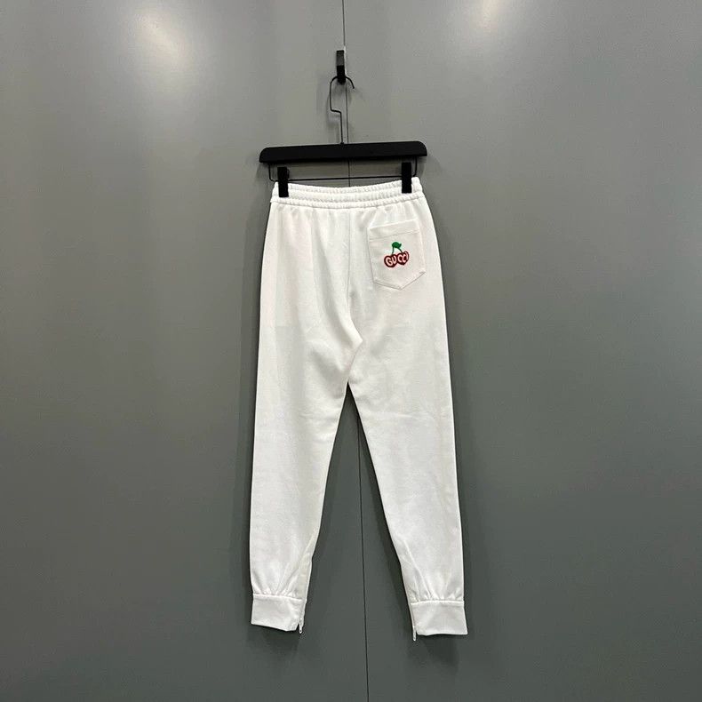 Gucci Gucci Size XXSSide striped cherry logo trousers 2501-Nextar Size US 26 / EU 42 - 2 Thumbnail