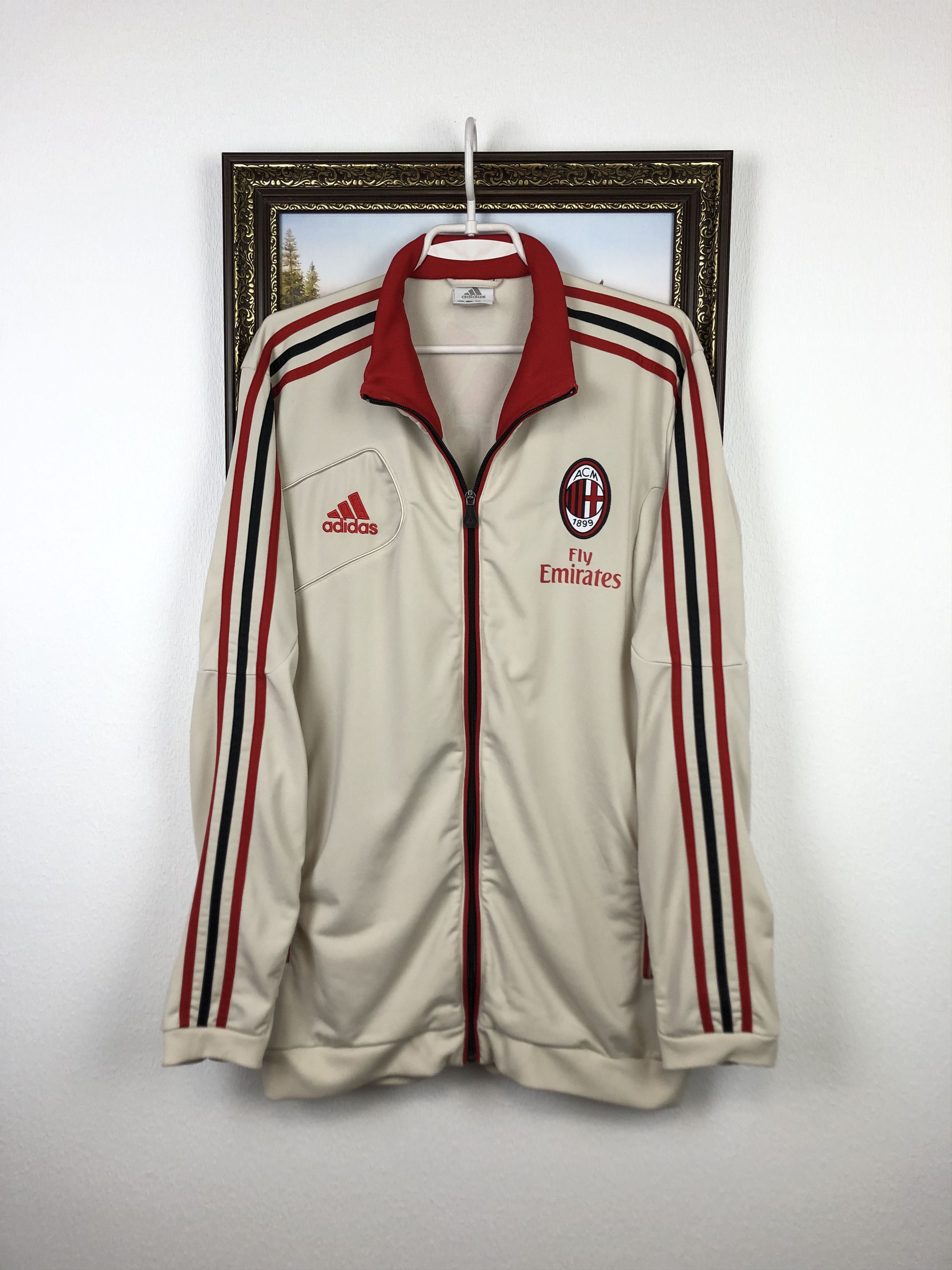 アディダス ACミラン トラックジャケット 3本線 Fly Emirates 2013-14