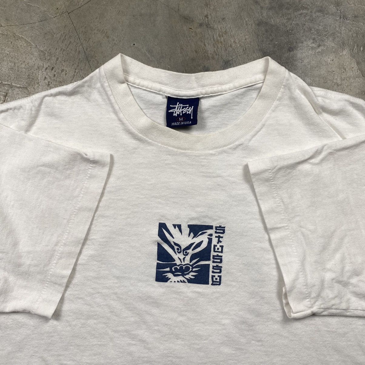 Stussy × Vintage Grail 90s Stussy Sukajan Dragon Boxy Tee Size US M / EU 48-50 / 2 - 7 Thumbnail