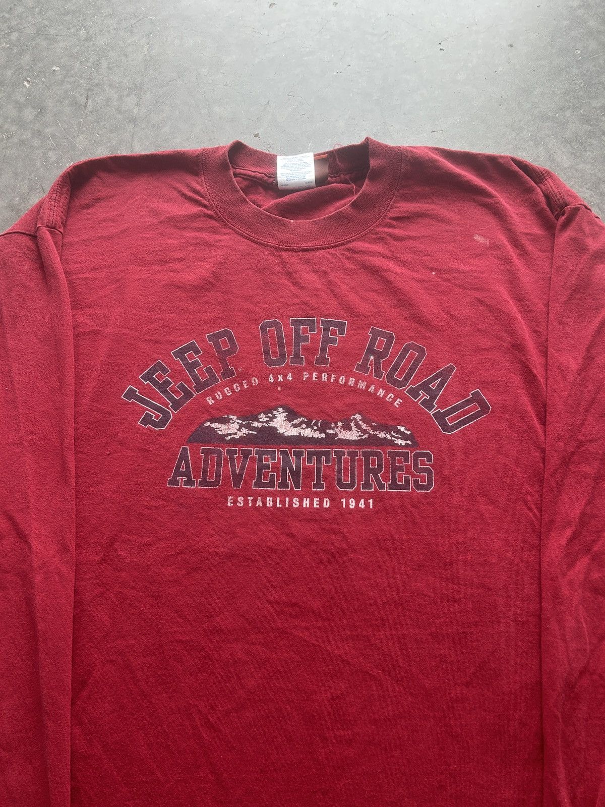 Jeep × Vintage Vintage Y2K Jeep Graphic Tee Longsleeve Size US XL / EU 56 / 4 - 2 Thumbnail