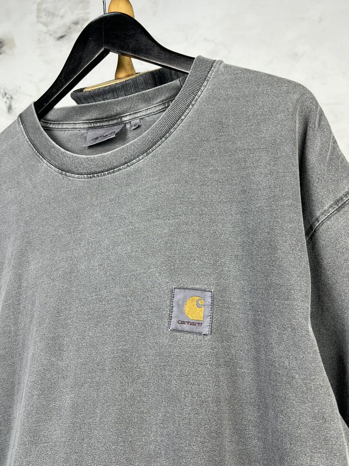 Carhartt Carhartt Pocket T-Shirt Washed Grey Workwear Tee L - XL Size US XL / EU 56 / 4 - 3 Thumbnail