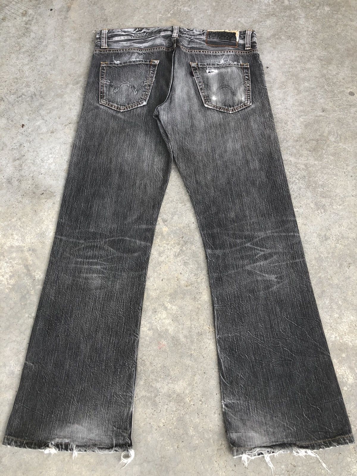Edwin Japanese Edwin 511 RV Flared Jeans Distressed Broken Jeans Size US 34 / EU 50 - 2 Thumbnail
