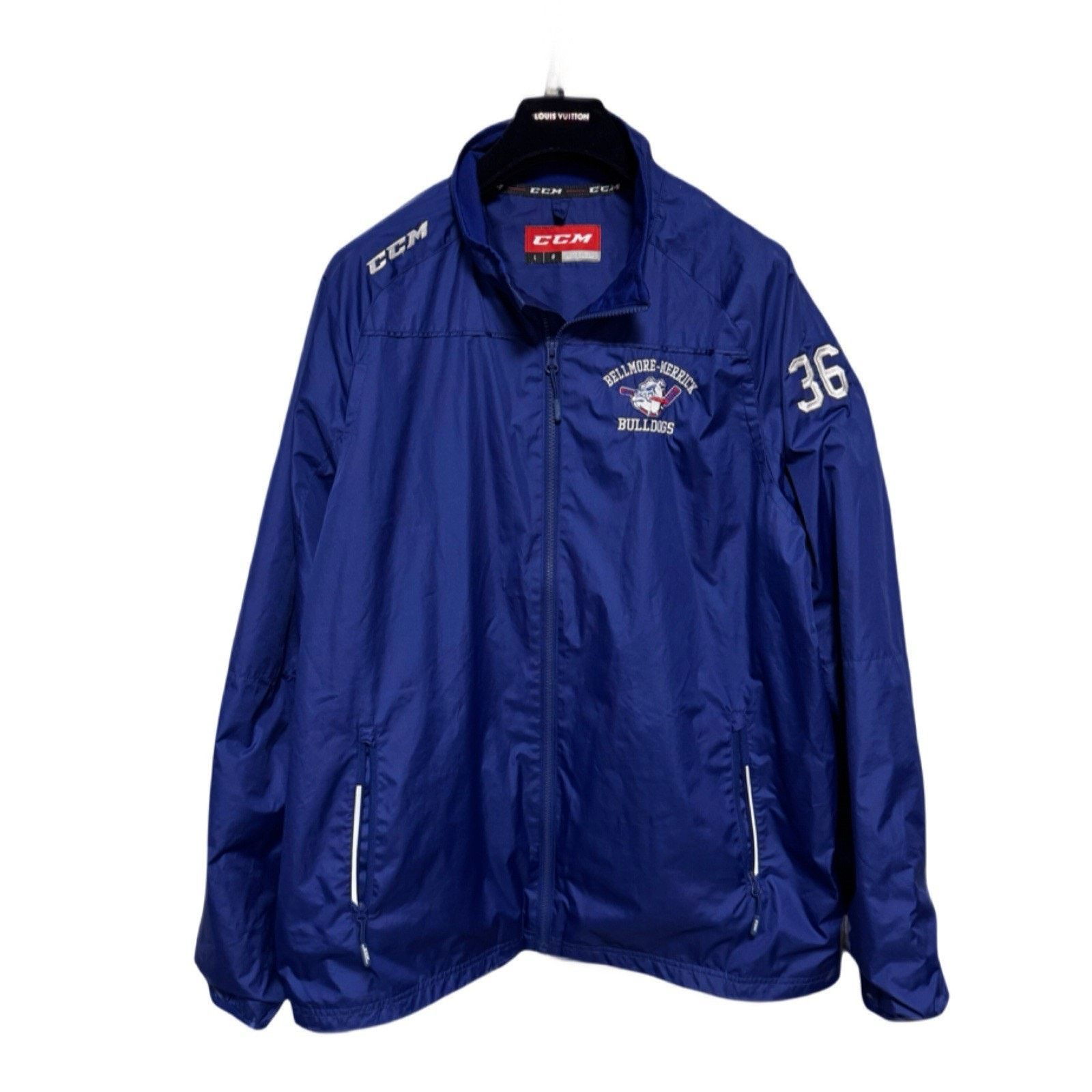 Ccm CCM Hockey Blue Windbreaker Jacket Size US L / EU 52-54 / 3 - 1 Thumbnail
