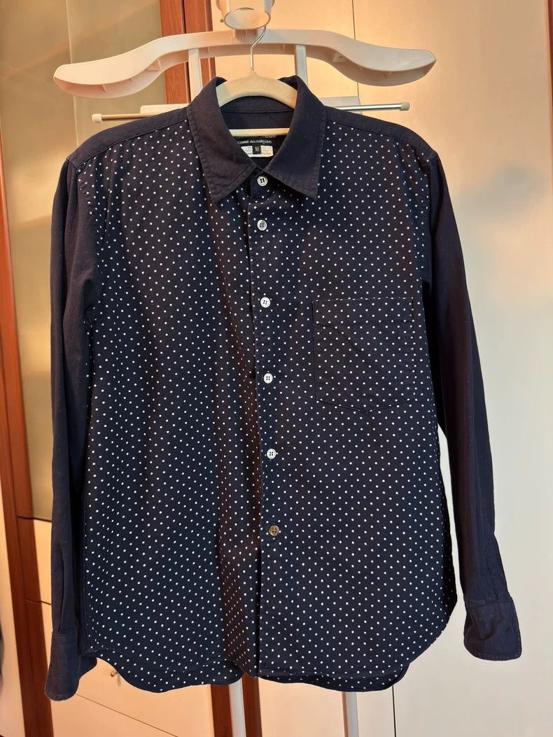Comme des Garcons Comme Des Garcons Polka dot dark patterned long sleeved shi Size US S / EU 44-46 / 1 - 1 Thumbnail