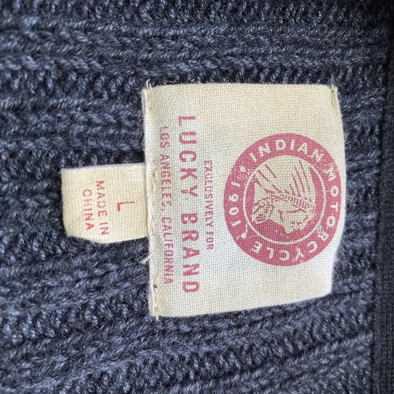 Lucky Brand Lucky brand Indian motorcycle full zip knitted sweater Size US L / EU 52-54 / 3 - 3 Thumbnail