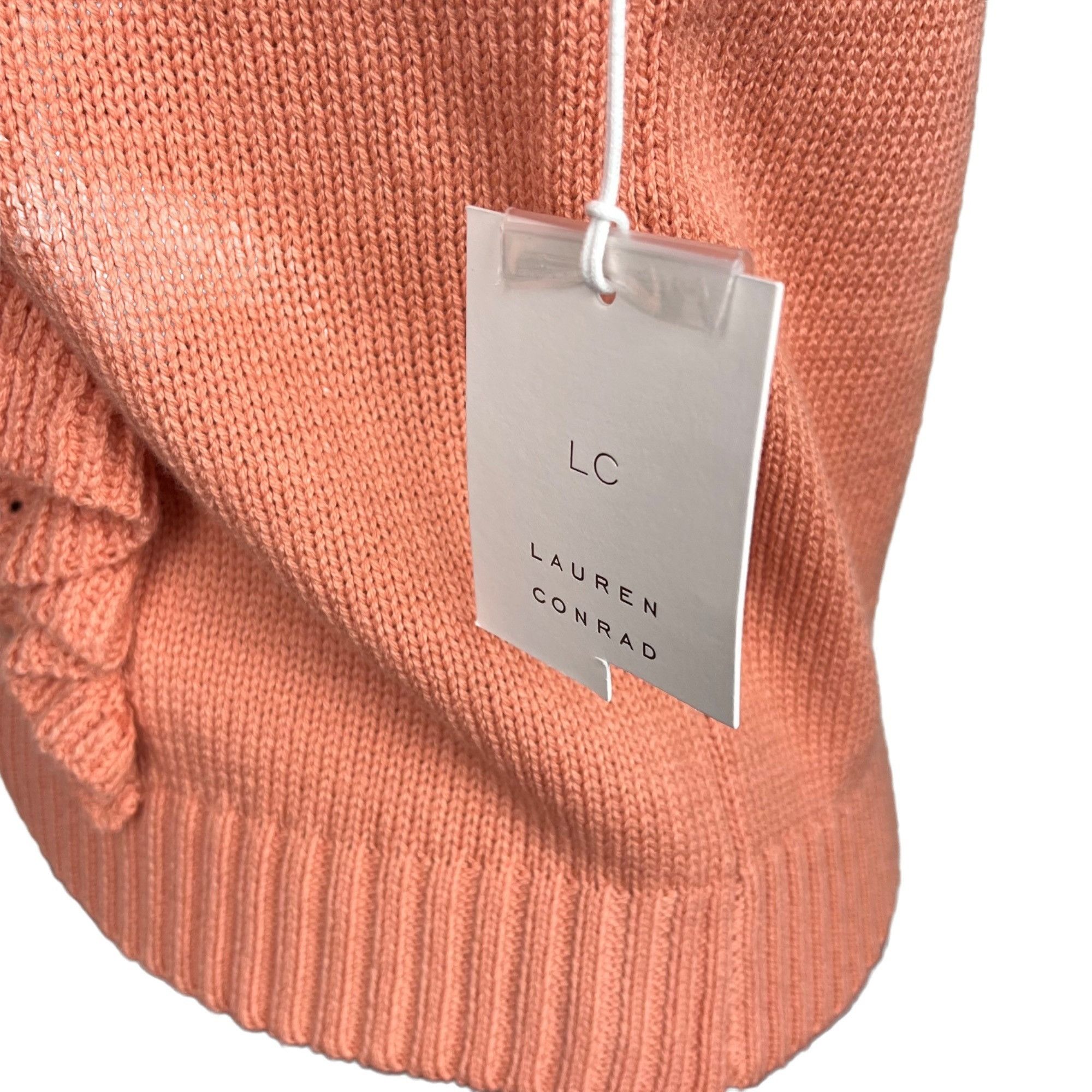 Other LC Lauren Conrad Women's Ruffle Pointelle Cardigan Sweater P Size S / US 4 / IT 40 - 7 Thumbnail