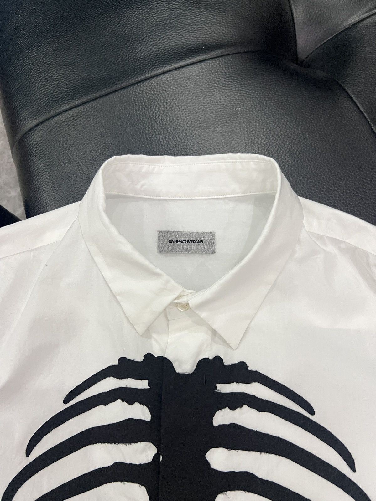 Undercover Undercover AW13 Skeleton Rib Patch Shirt Size US S / EU 44-46 / 1 - 4 Thumbnail