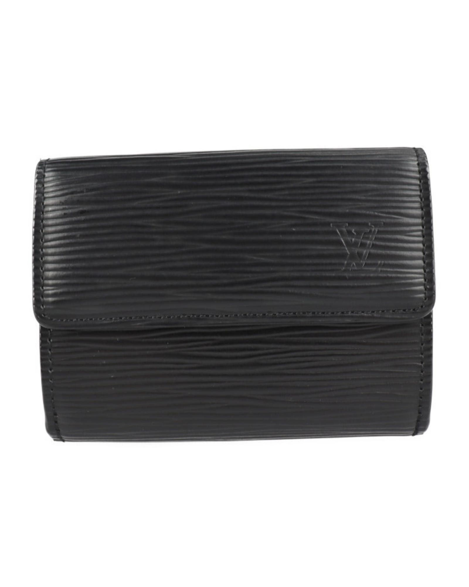 image of Black Leather Ludlow Wallet By Louis Vuitton, Women's