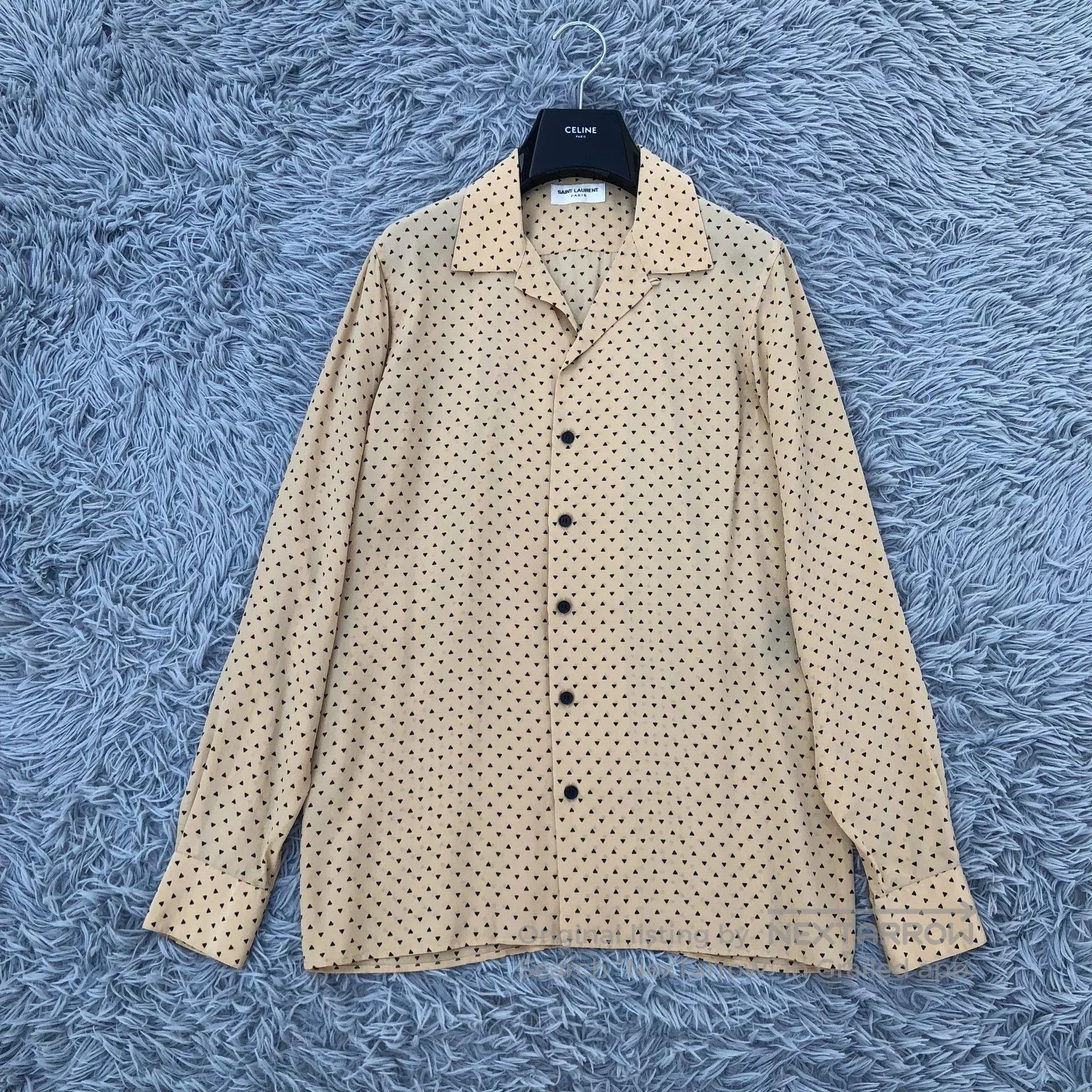 Saint Laurent Paris Saint Laurent 14SS Cuban Collar Silk Shirt. Size US M / EU 48-50 / 2 - 1 Thumbnail