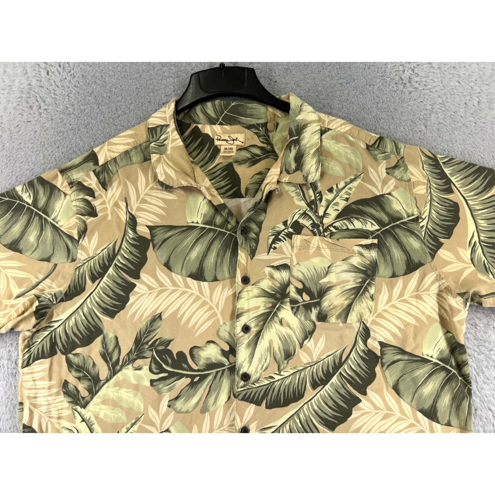 Panama Jack VINTAGE Panama Jack Shirt Adult 3XL XXXL Yellow Green Floral Palm Leaf Rayon Hawaiian Size US XXL / EU 58 / 5 - 4 Thumbnail
