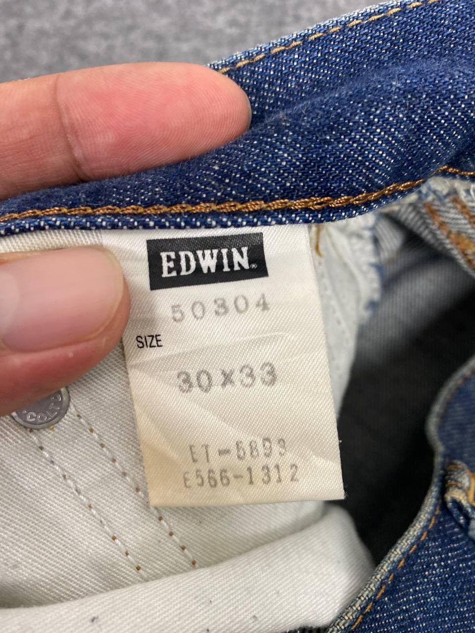 Edwin vintage edwin 503z distressed denim nice design Size US 31 - 14 Thumbnail