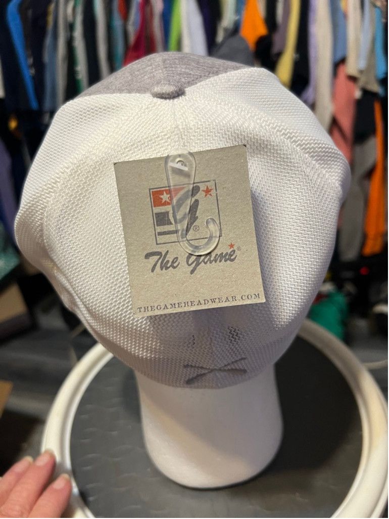 The Game Unisex The Game Baseball Cap Gray/White Size L/XL Size ONE SIZE - 3 Thumbnail