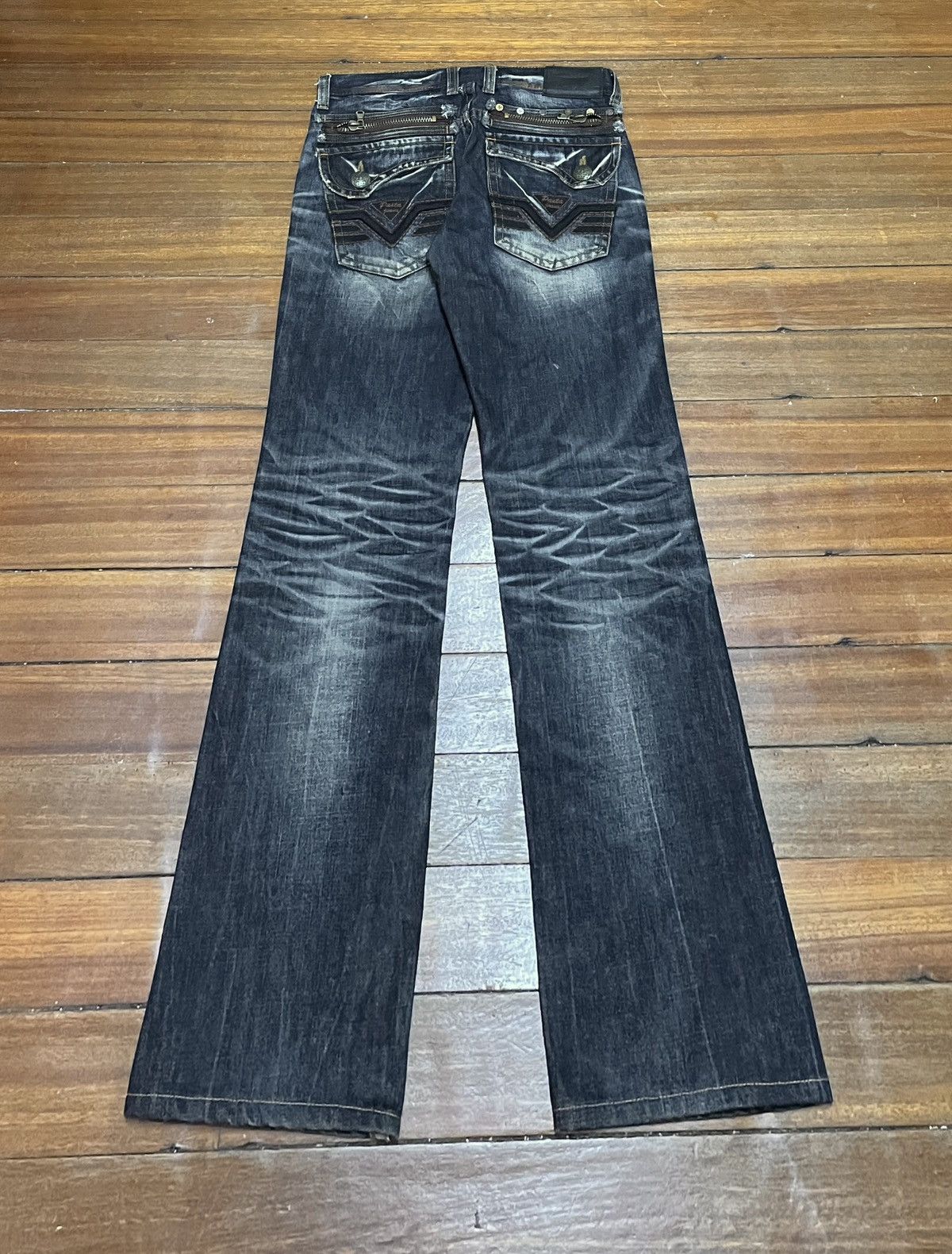 14th Addiction Rare Design Vintage Japanese Brand Pasta Jeans 1990s Size US 30 / EU 46 - 2 Thumbnail