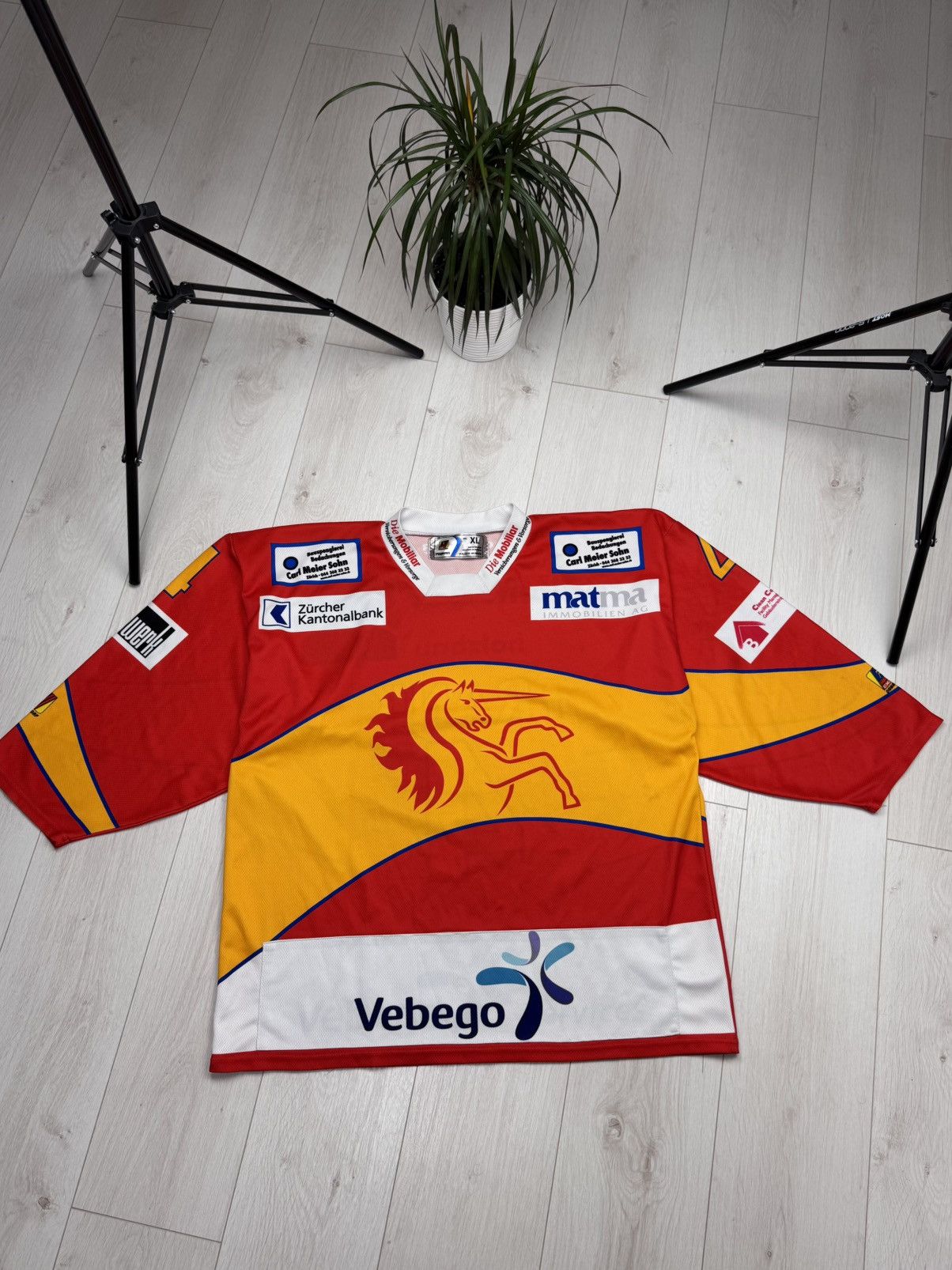 NHL OCHSNER Ehc Dubendorf #4 FRANK Swiss Hockey Jersey Size XL Size US XL / EU 56 / 4 - 1 Thumbnail