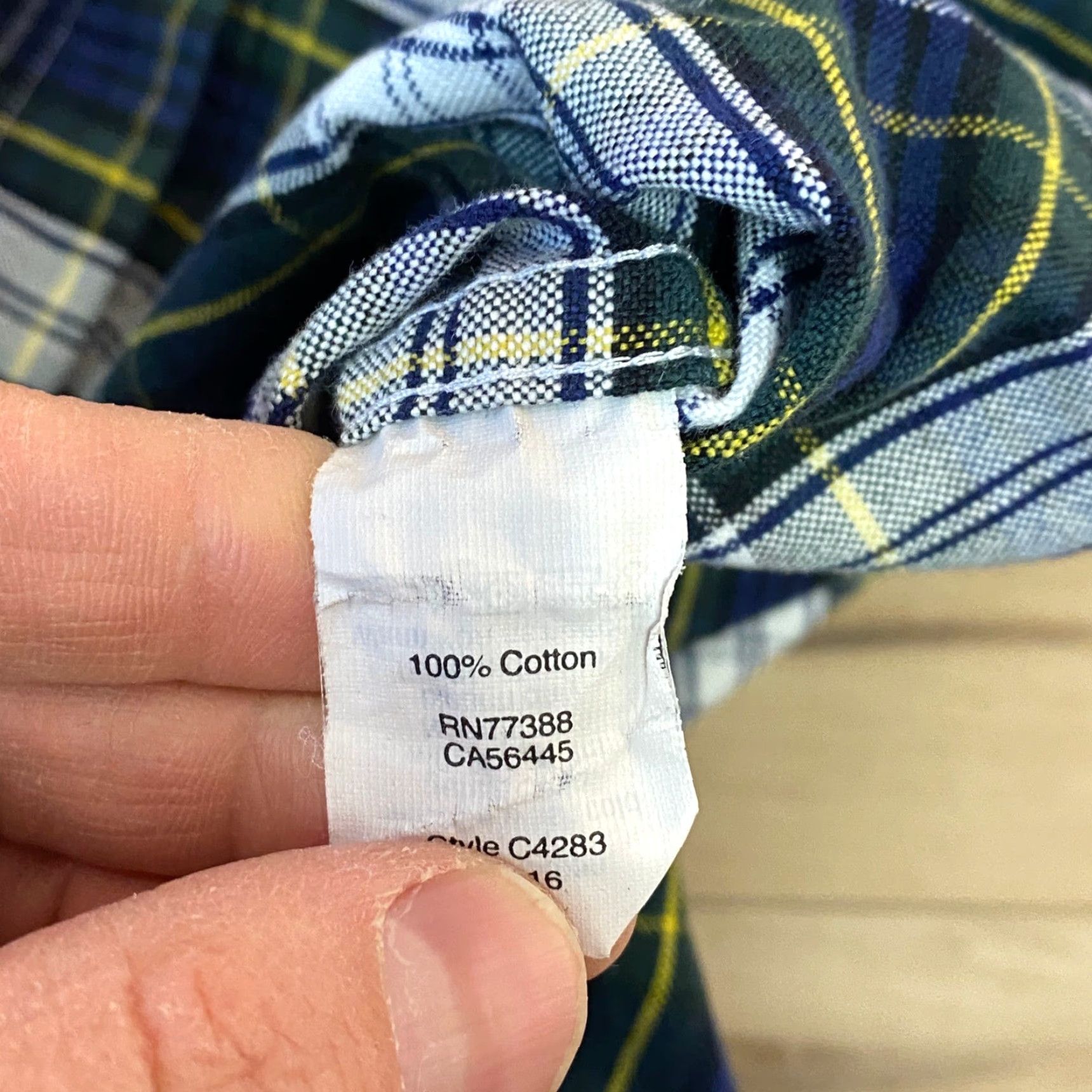 J.Crew J.Crew Slim Fit Oxford Shirt Mens Medium Plaid Button Down Navy Green Size US M / EU 48-50 / 2 - 7 Thumbnail
