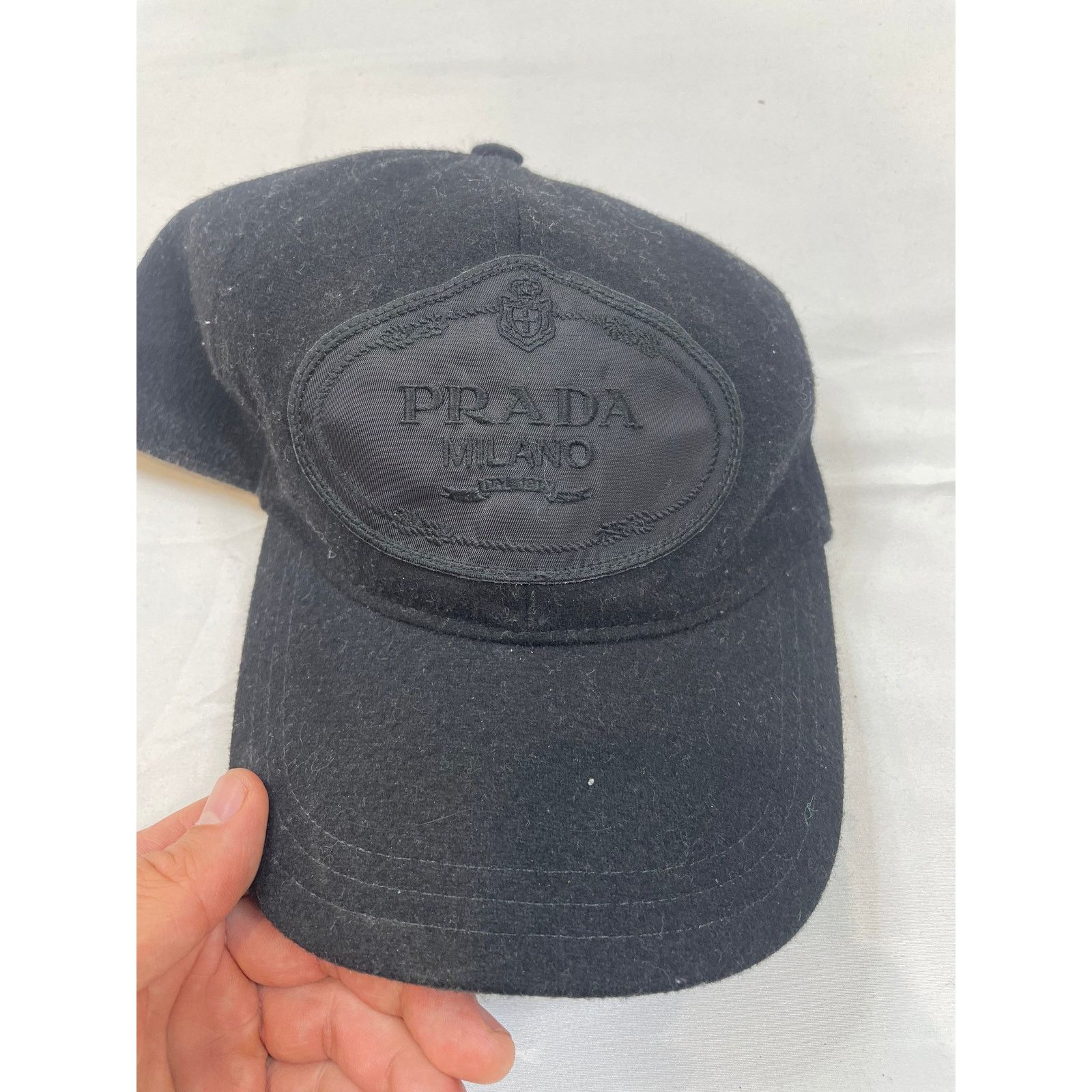 image of Prada Milano Cap Black Large, Men's