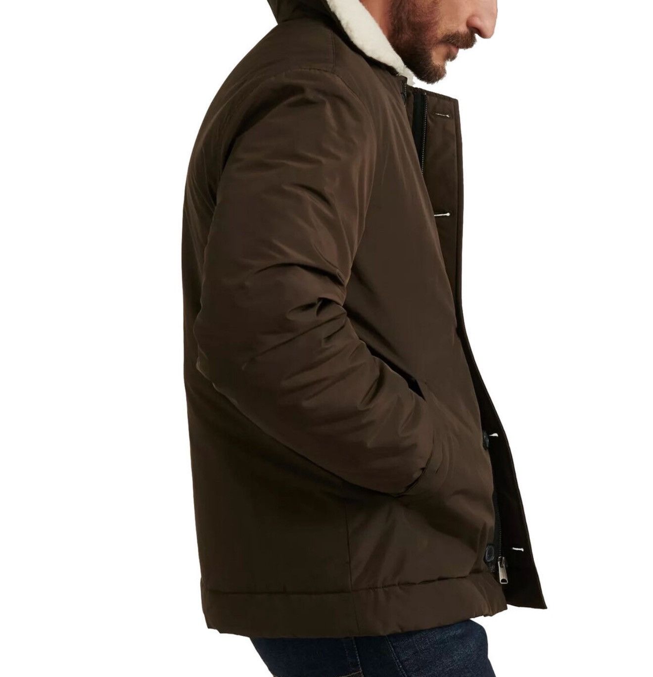 Lucky Brand Lucky Brand Sherpa Nylon Barn Coat Jacket Olive Size Medium Size US M / EU 48-50 / 2 - 10 Thumbnail
