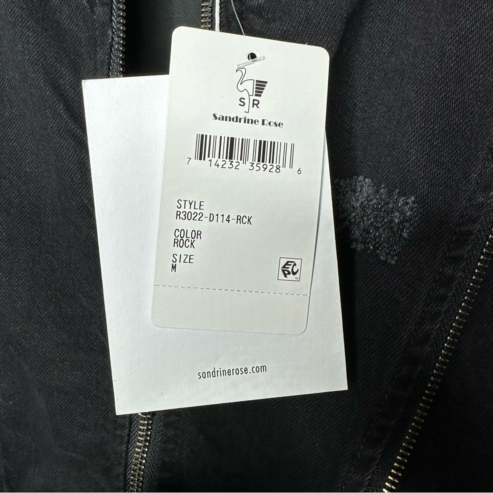 Sandrine Rose SANDRINE ROSE Black Zip Bomber NWT in Medium Size M / US 6-8 / IT 42-44 - 4 Thumbnail