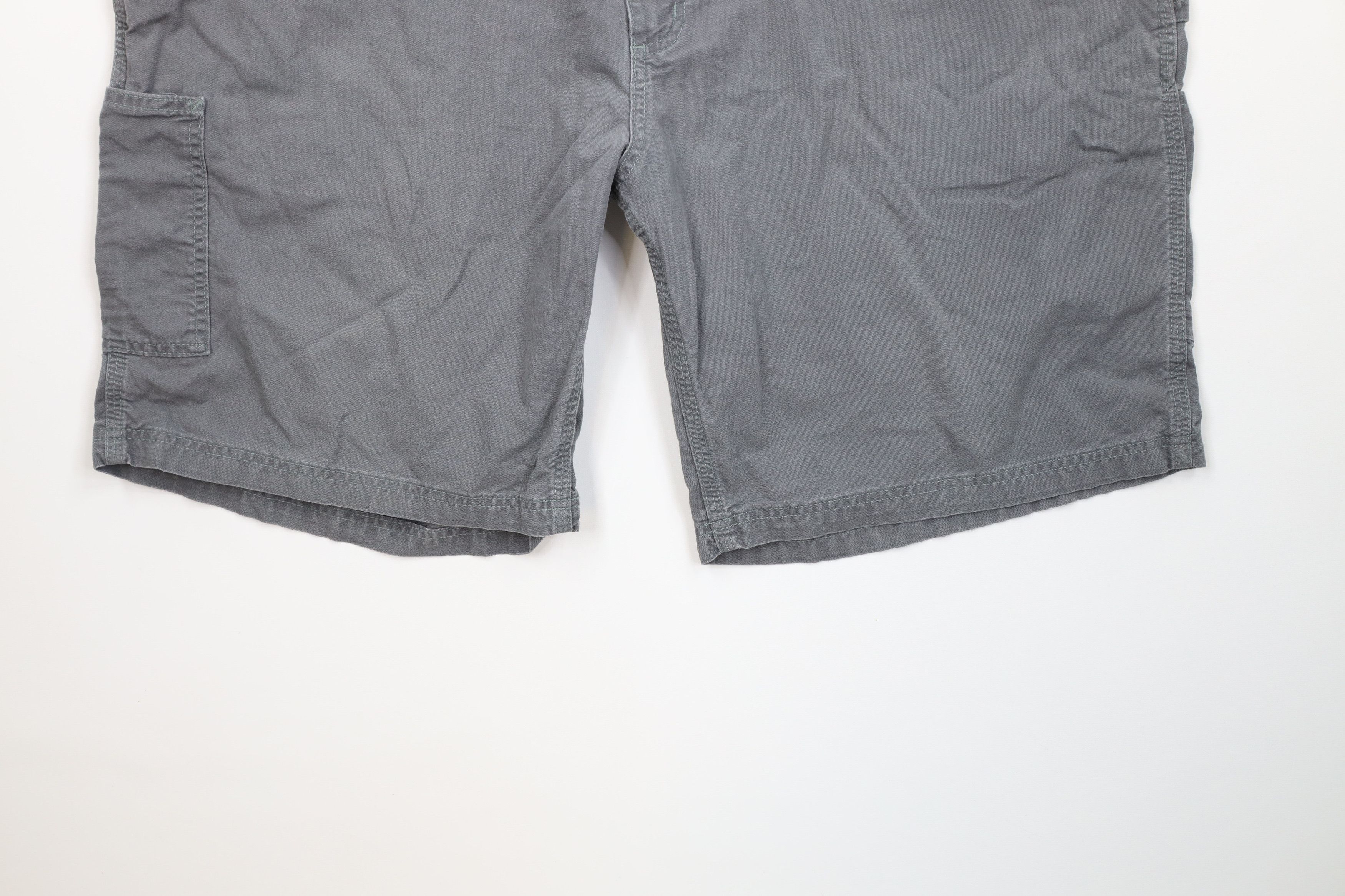 Carhartt Vintage Carhartt Relaxed Fit Dungaree Shorts Gray Cotton Size US 44 / EU 60 - 4 Thumbnail