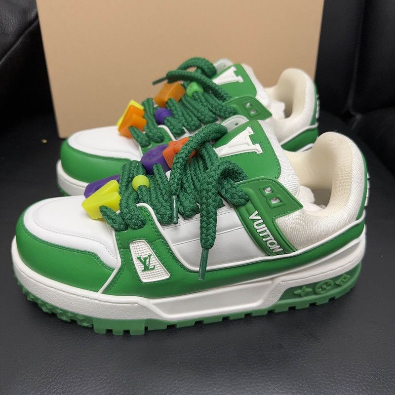 Louis Vuitton Louis Vuitton Trainer Maxi Low-Top Fashion Sneakers 0079 Size US 8 / EU 41 - 1 Thumbnail